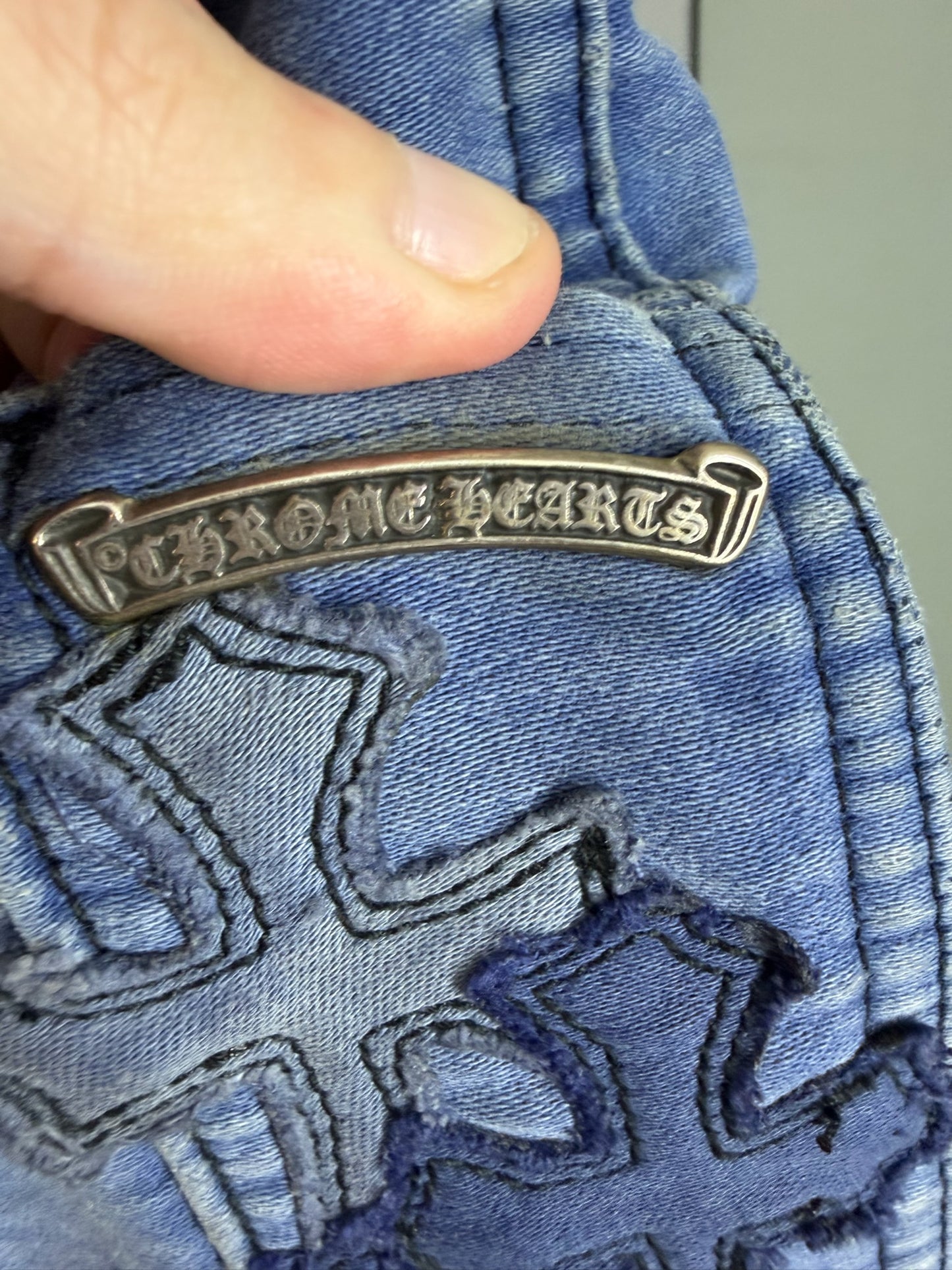 Chrome Hearts Cross Patch French Work Pants