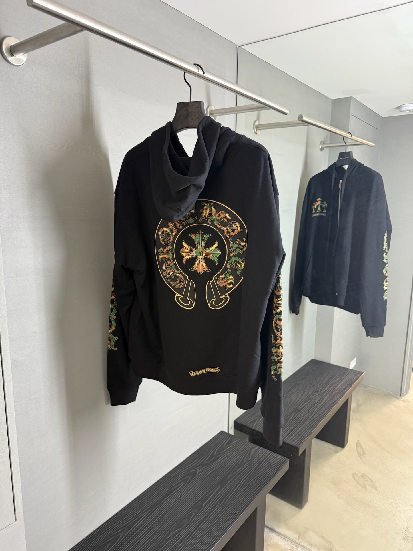 Chrome Hearts Camo Triple Cross Horseshoe Zip-up