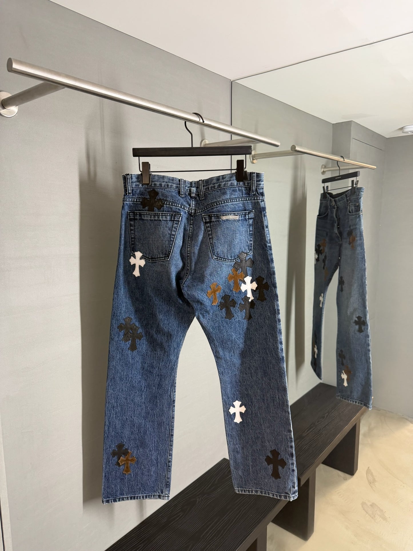 Chrome Hearts Turbo Diesel Cross Patch Jeans