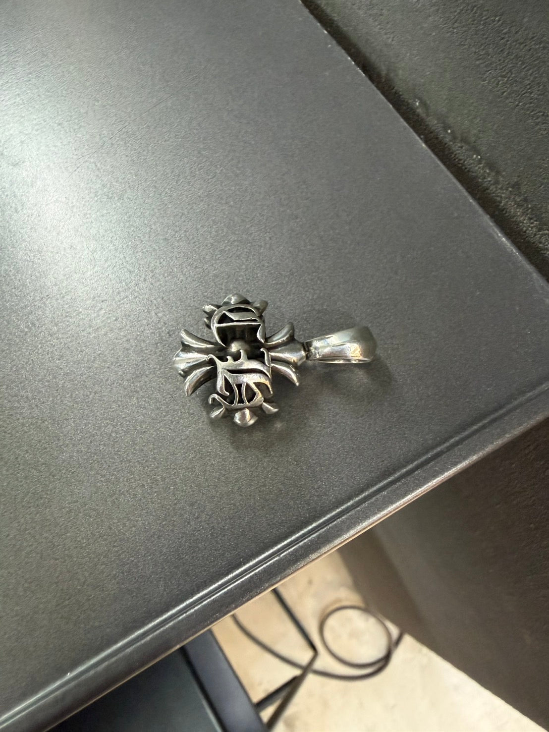 Chrome Hearts Double CH Letter Plus Pendant