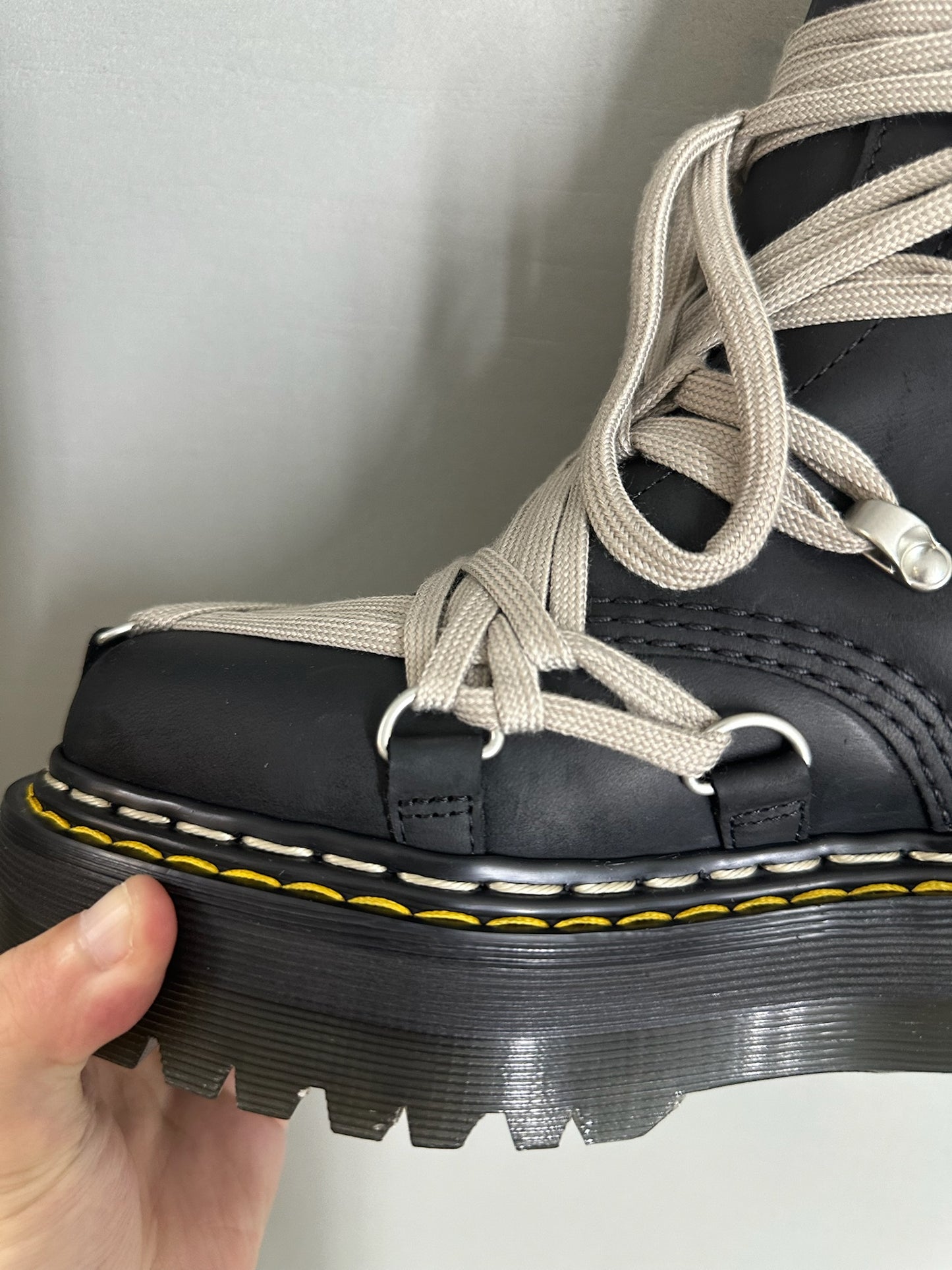 Rick Owens Dr.Martens Quad Sole Megalace Boot