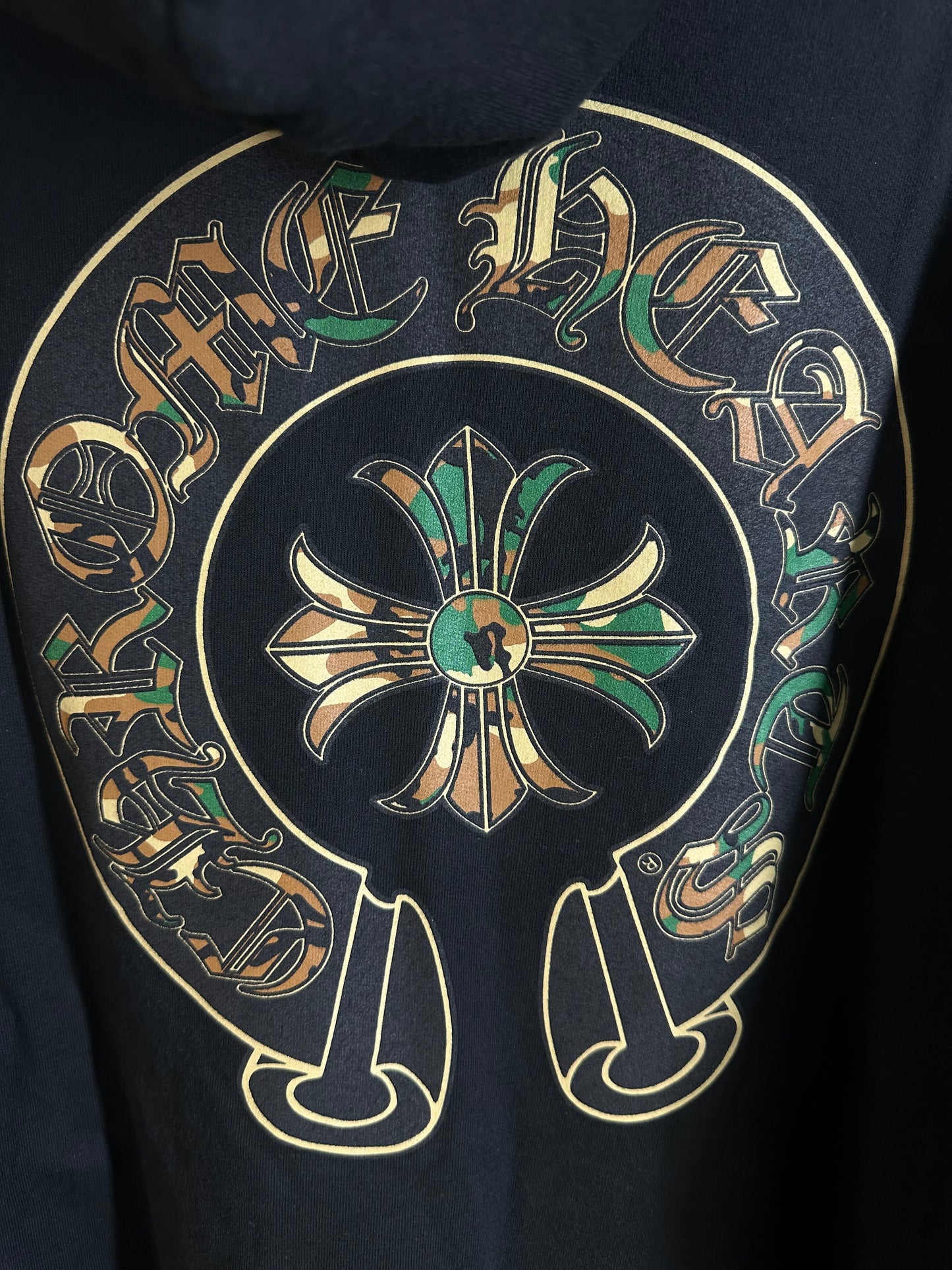 Chrome Hearts Camo Triple Cross Horseshoe Zip-up