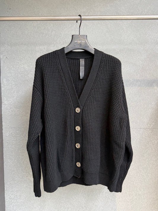 Chrome Hearts Cross Patch Waffle Cashmere Cardigan
