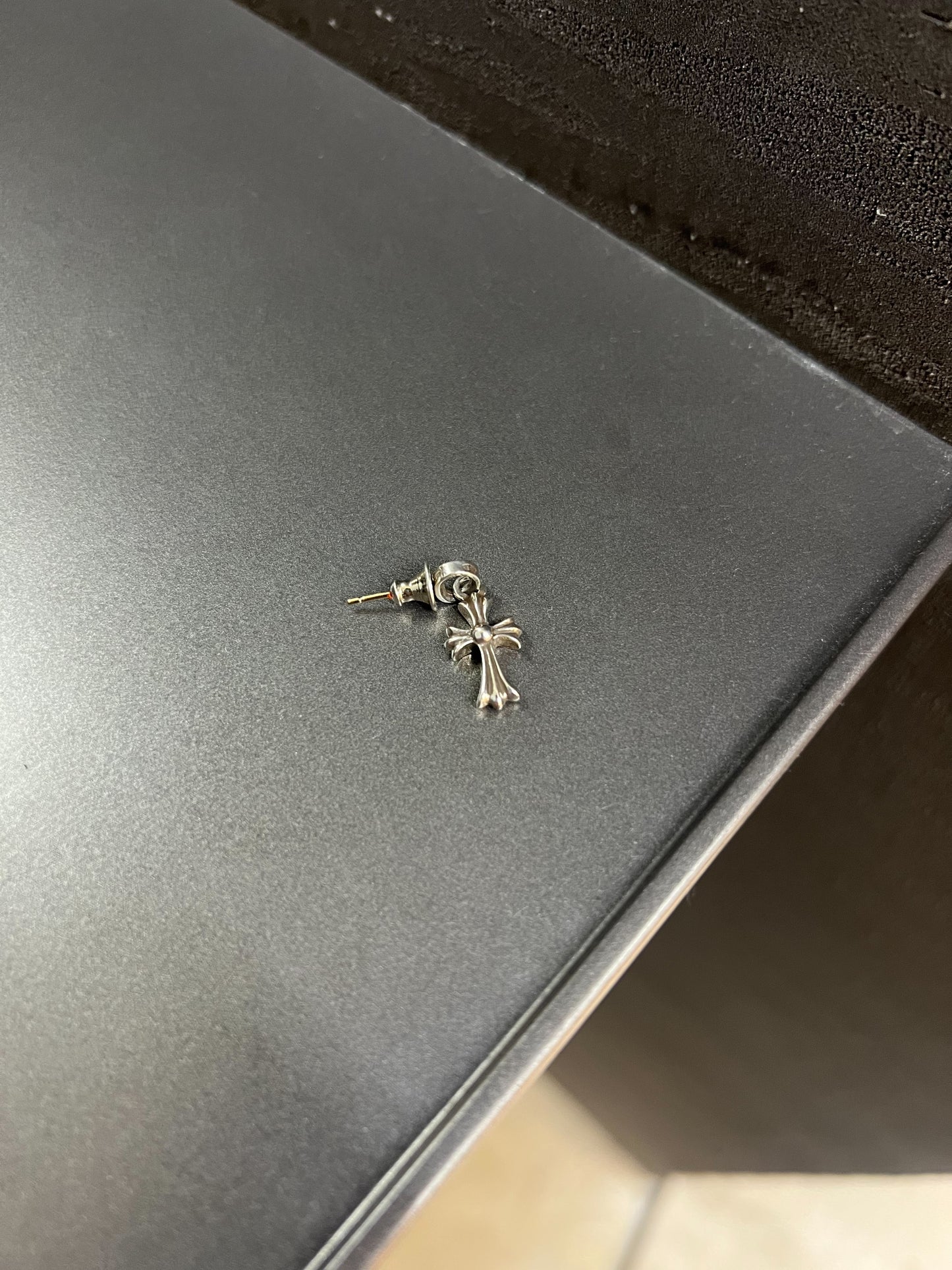 Chrome Hearts Baby Fat Pave Earring with Diamonds