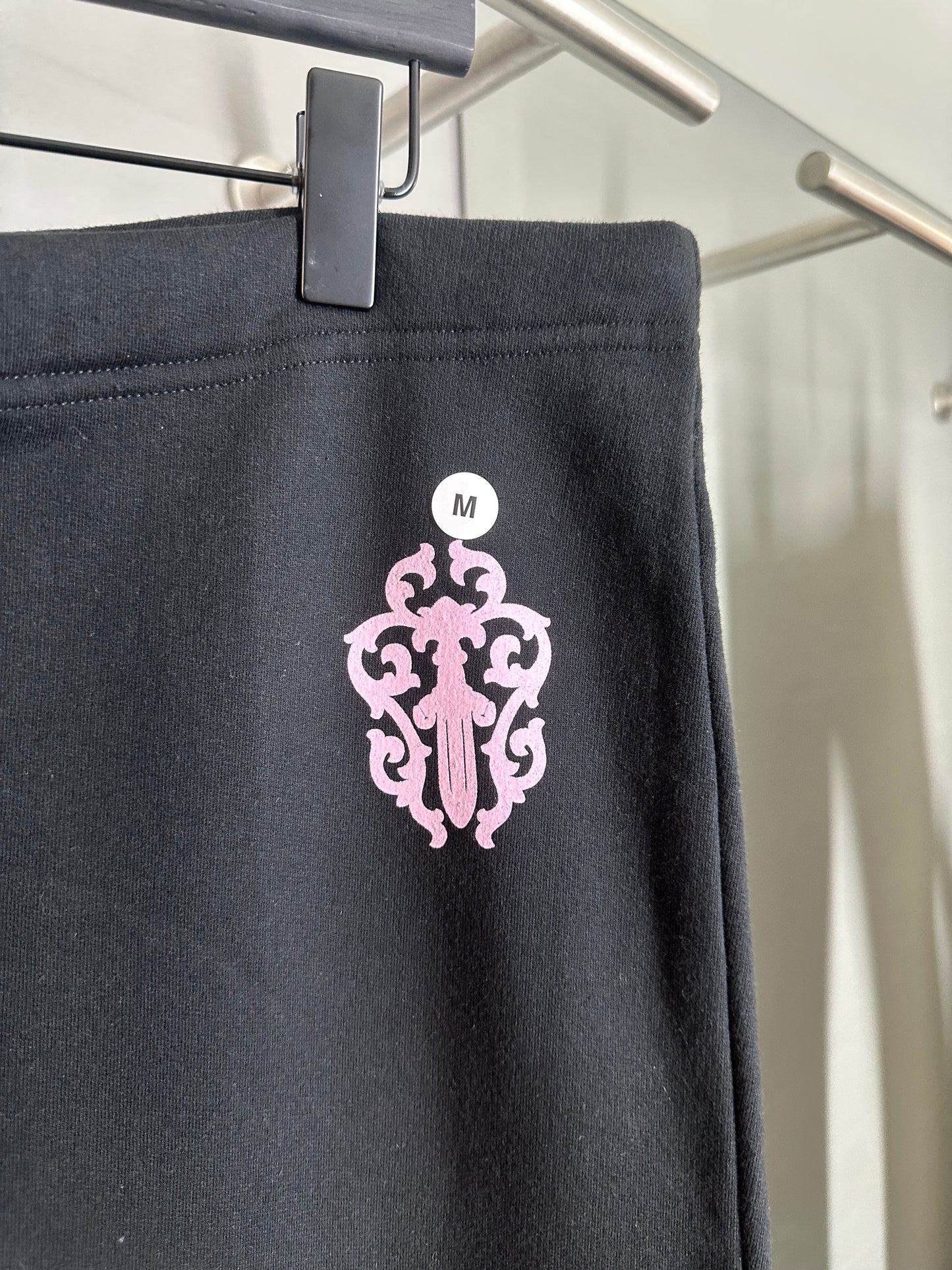 Chrome Hearts Deadly Doll Vine Dagger Floral Heart Sweatpants