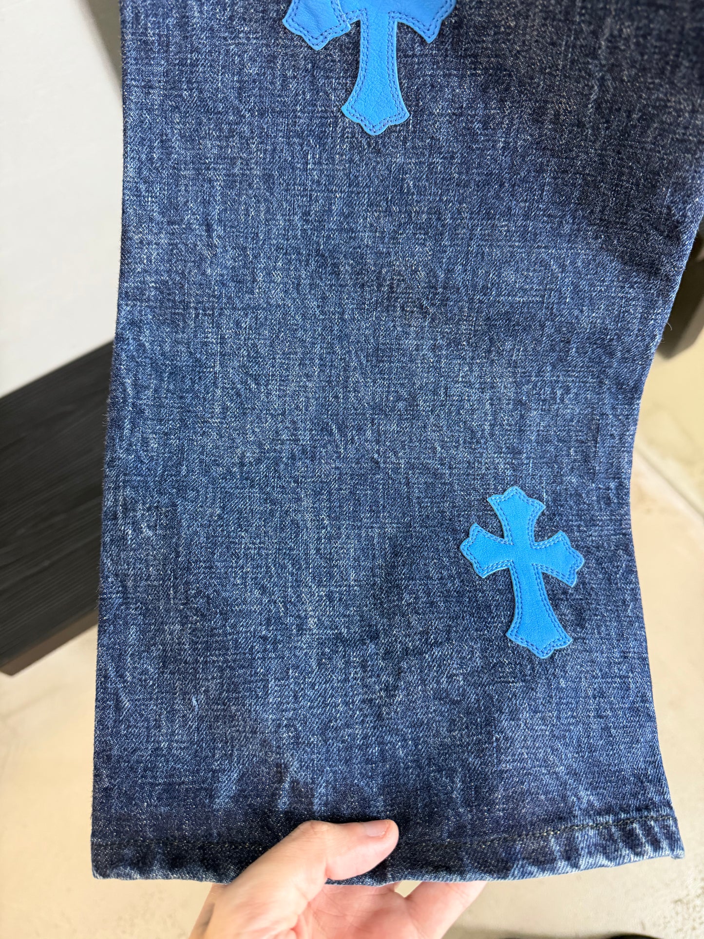 Chrome Hearts Cross Patch Fleur Jeans