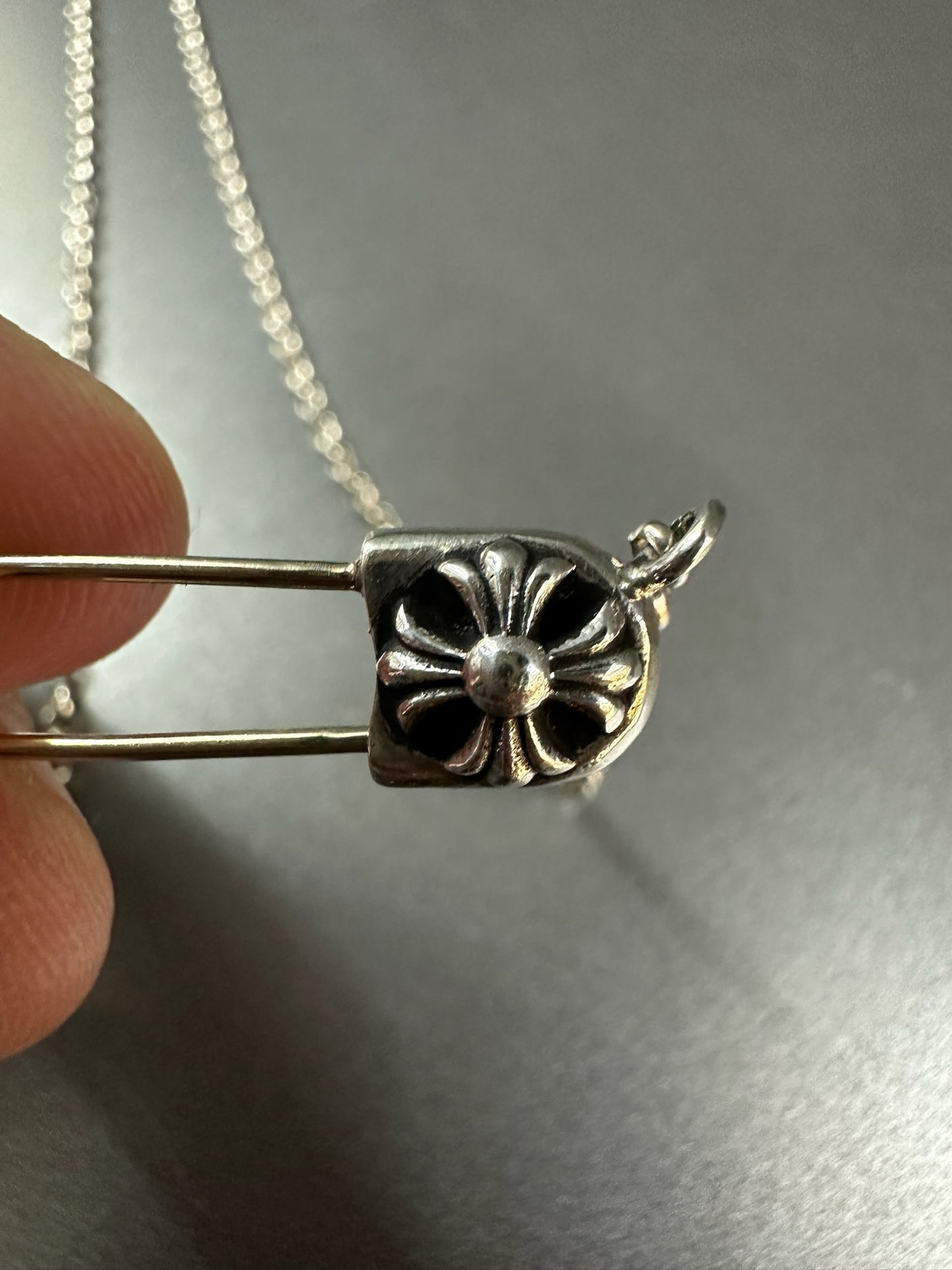 Chrome Hearts Safety Pin Necklace 45cm