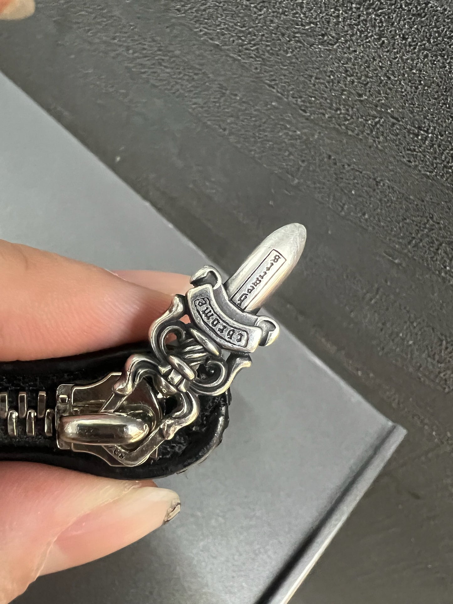 Chrome Hearts Cross Patch Zip Wallet