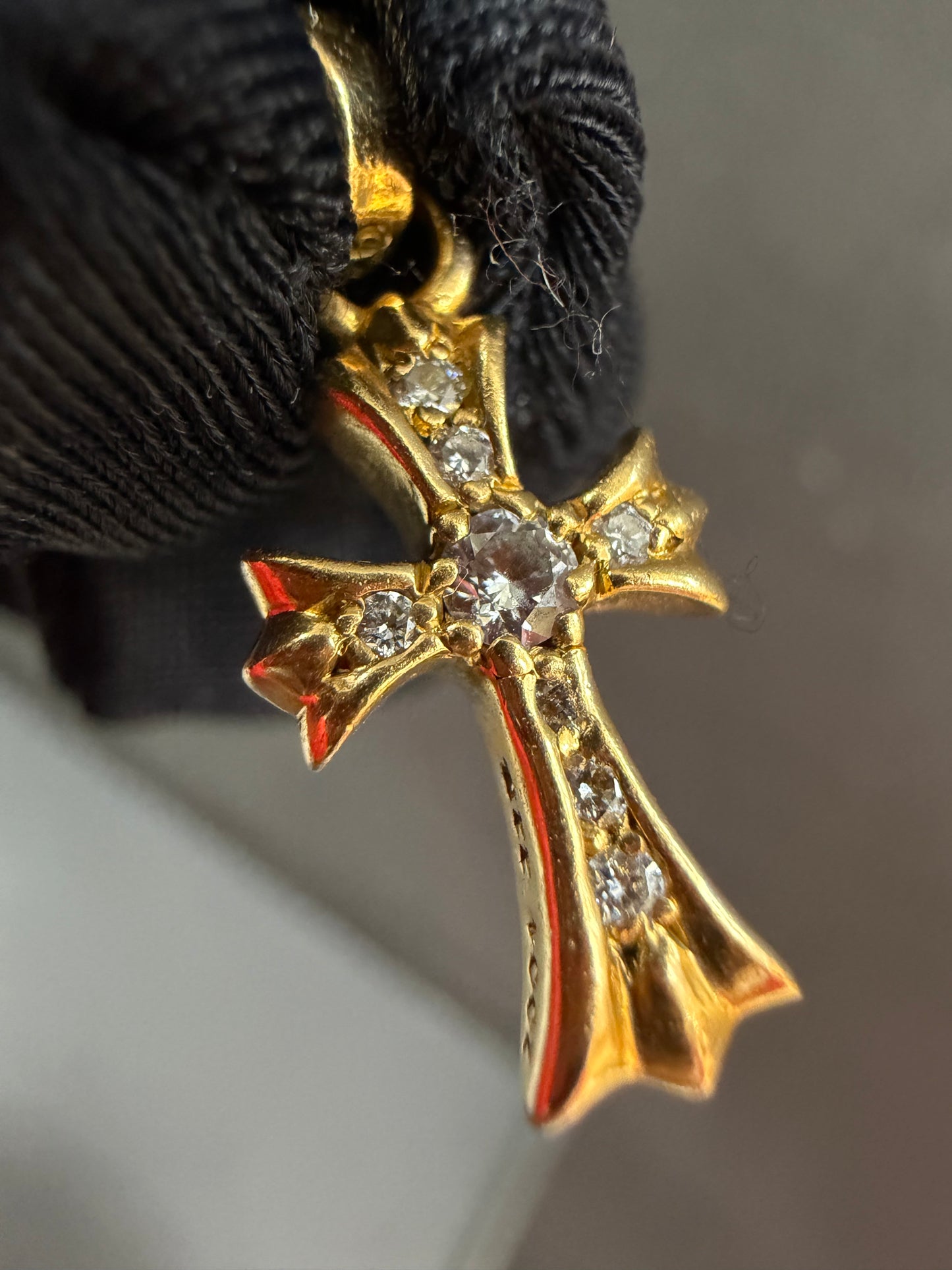 Chrome Hearts 22K Babyfat BBF Pendant with Diamonds