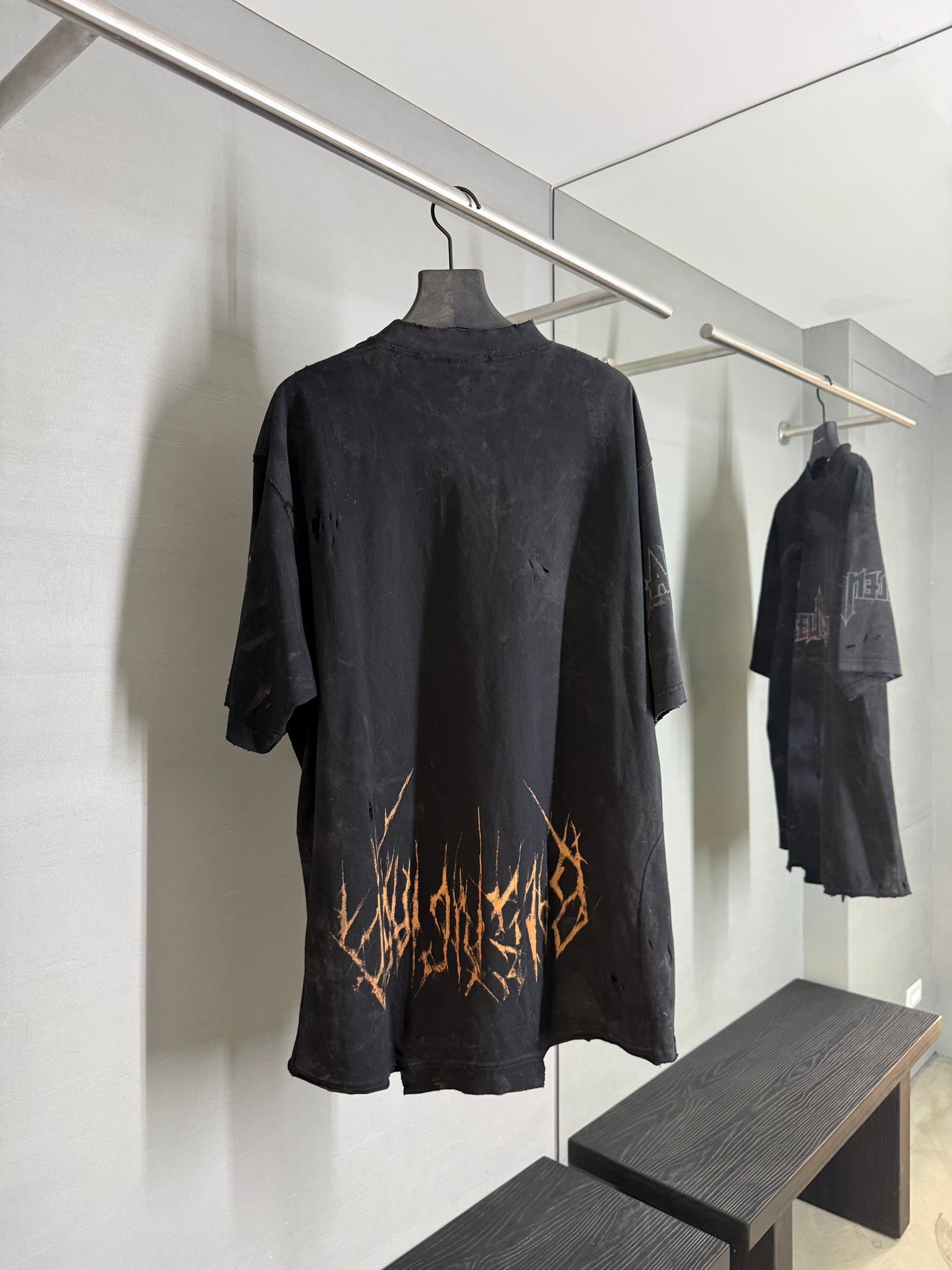 Balenciaga Paris Moon Upside Down Oversized T-Shirt