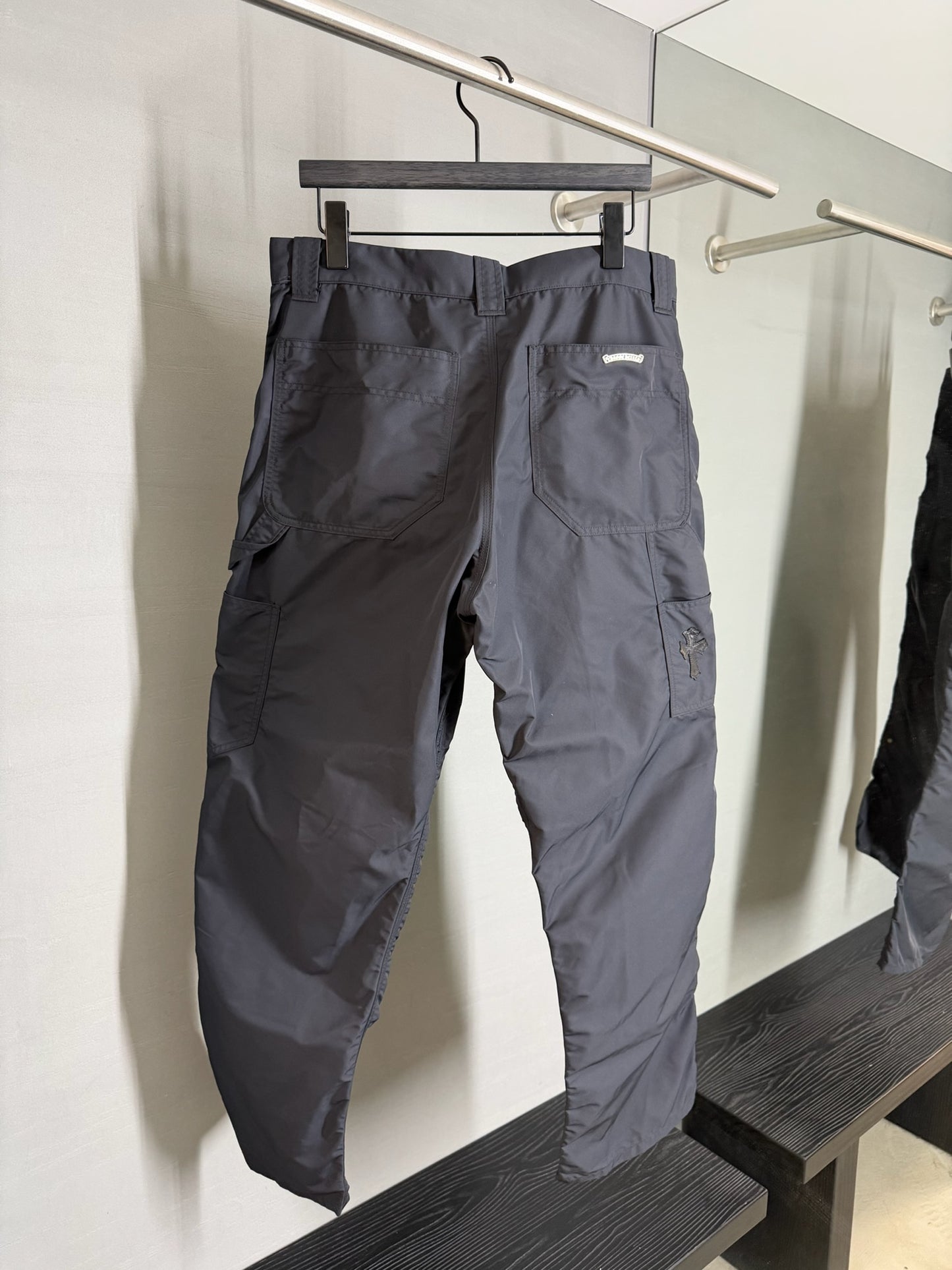 Chrome Hearts Nylon Leather Double Knee Pants