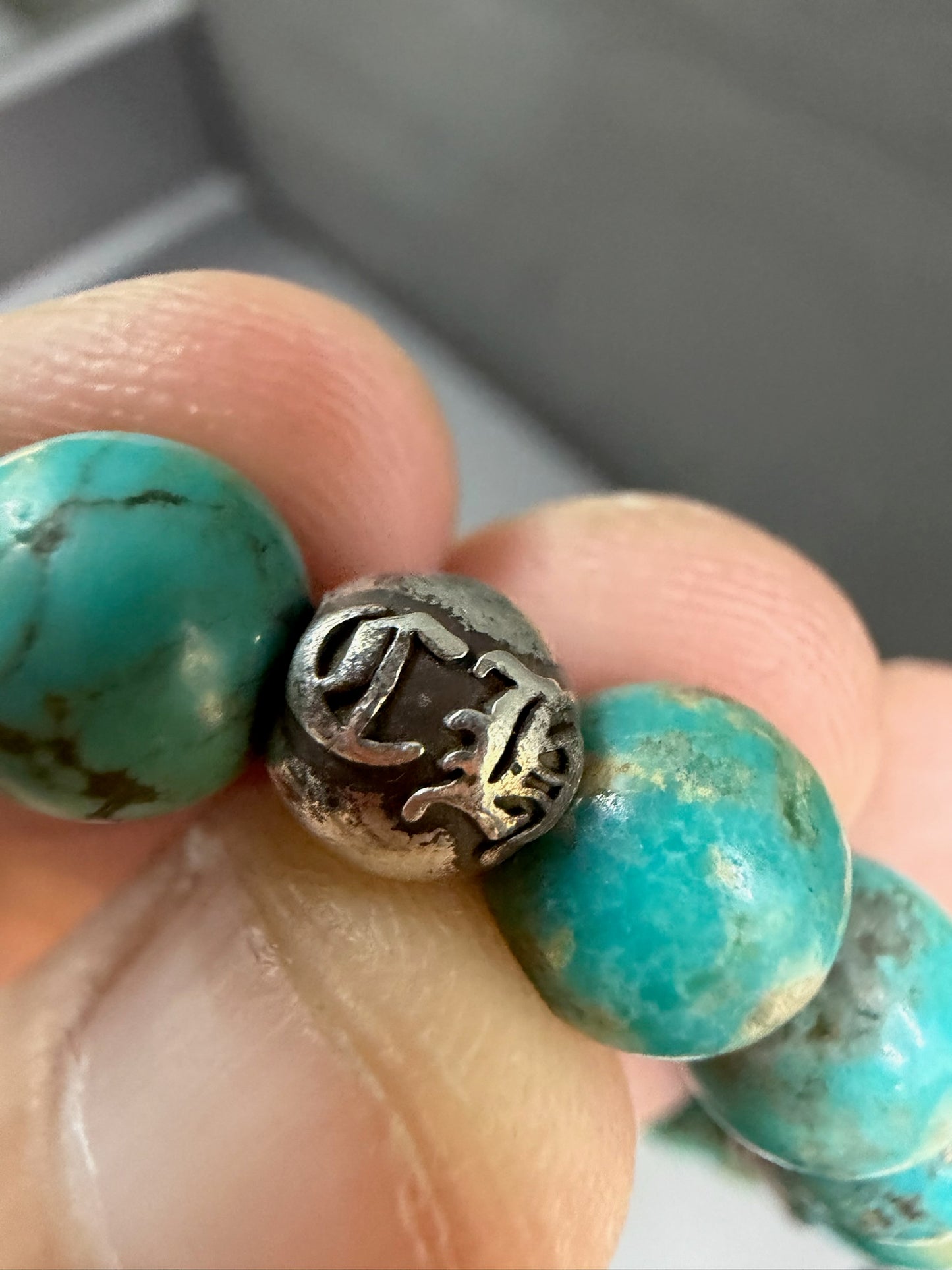 Chrome Hearts Turquoise Bead Bracelet