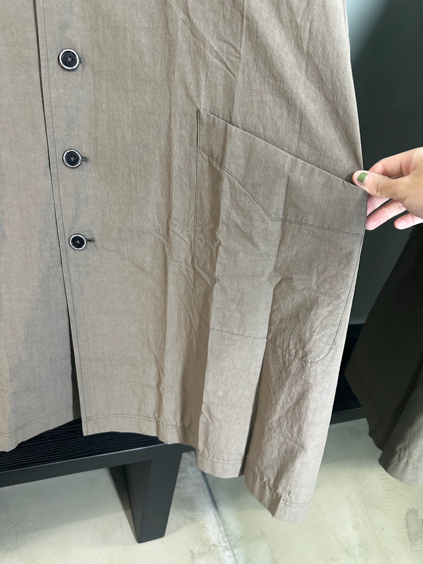 Peng Tai Khaki Long Coat