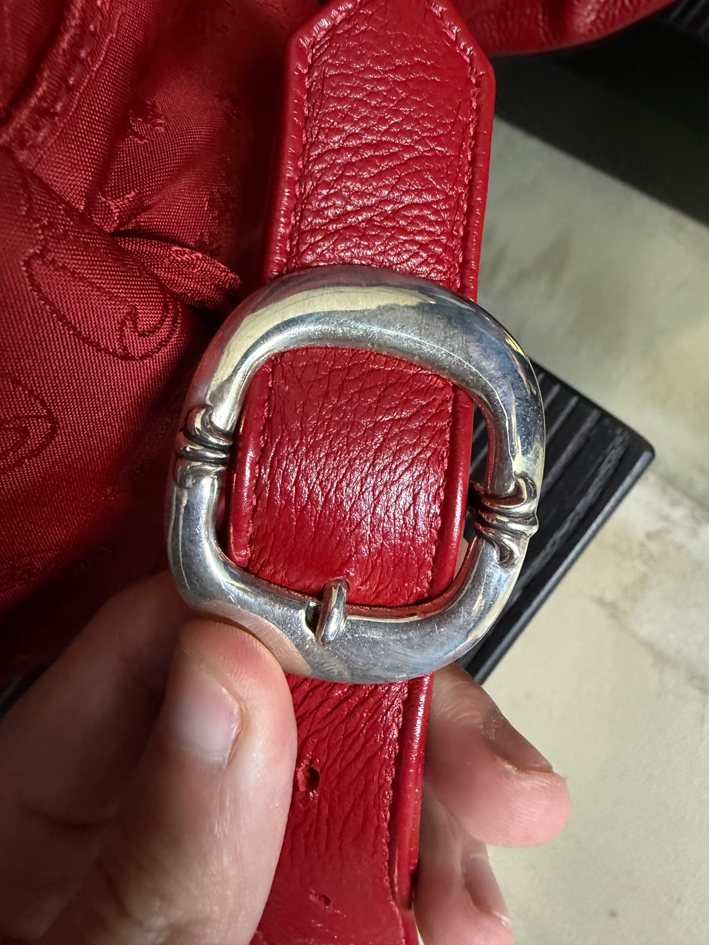 Chrome Hearts Nylon Stencil Red Backpack
