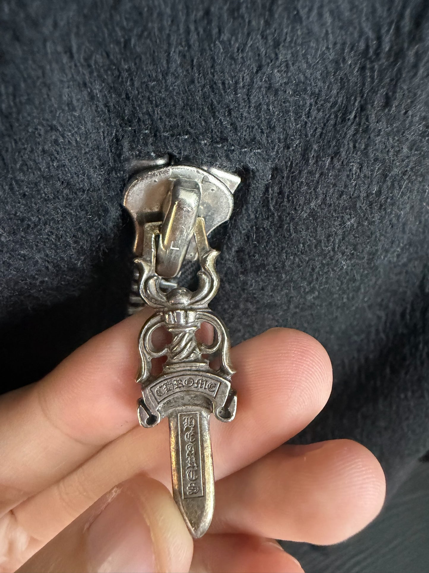 Chrome Hearts Letterman Leather Cross Patch Varsity Jacket