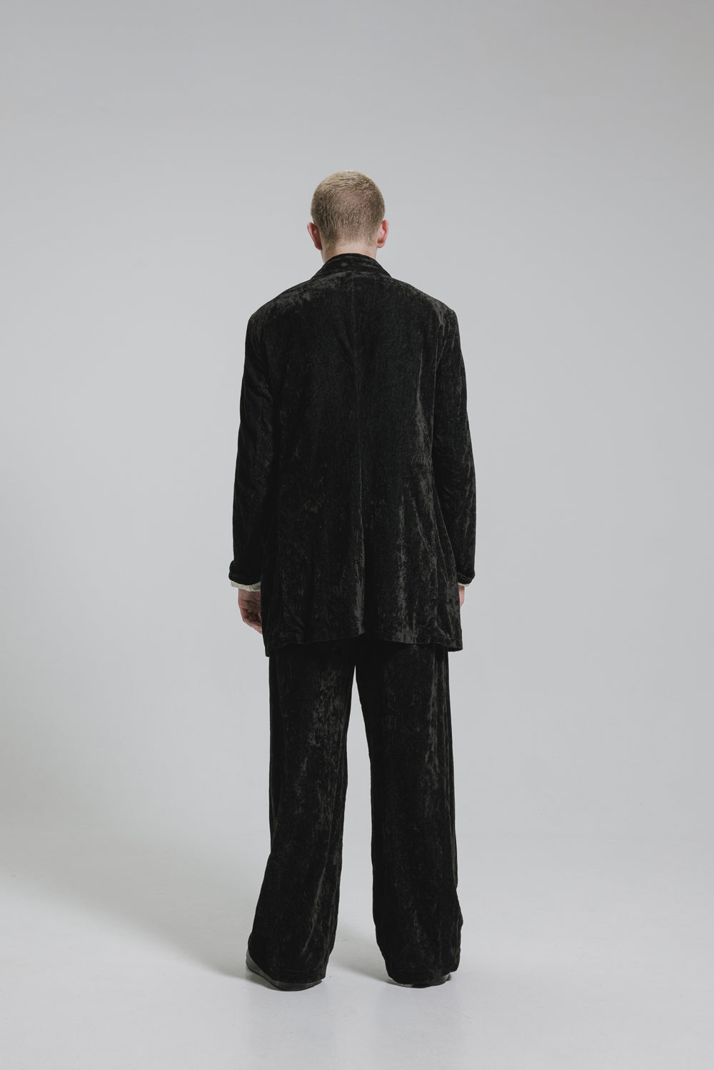 NUDE:MM Linen Cotton Velvet Oversized Jacket