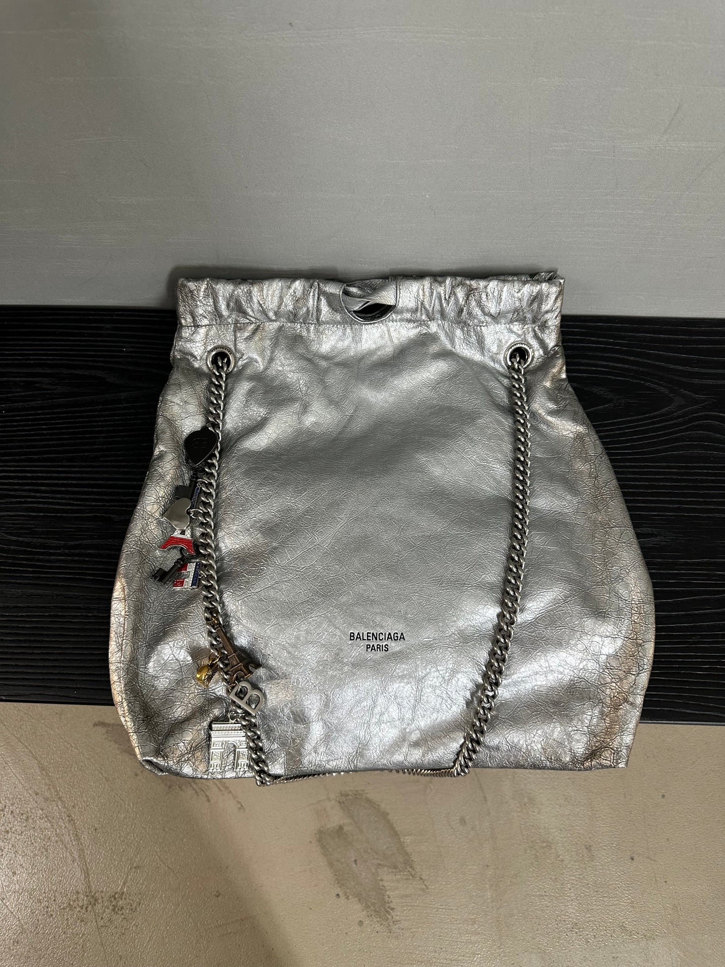 Balenciaga Crush leather crossbody bag
