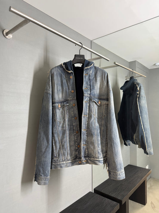 Balenciaga Hooded Button-Up Jacket