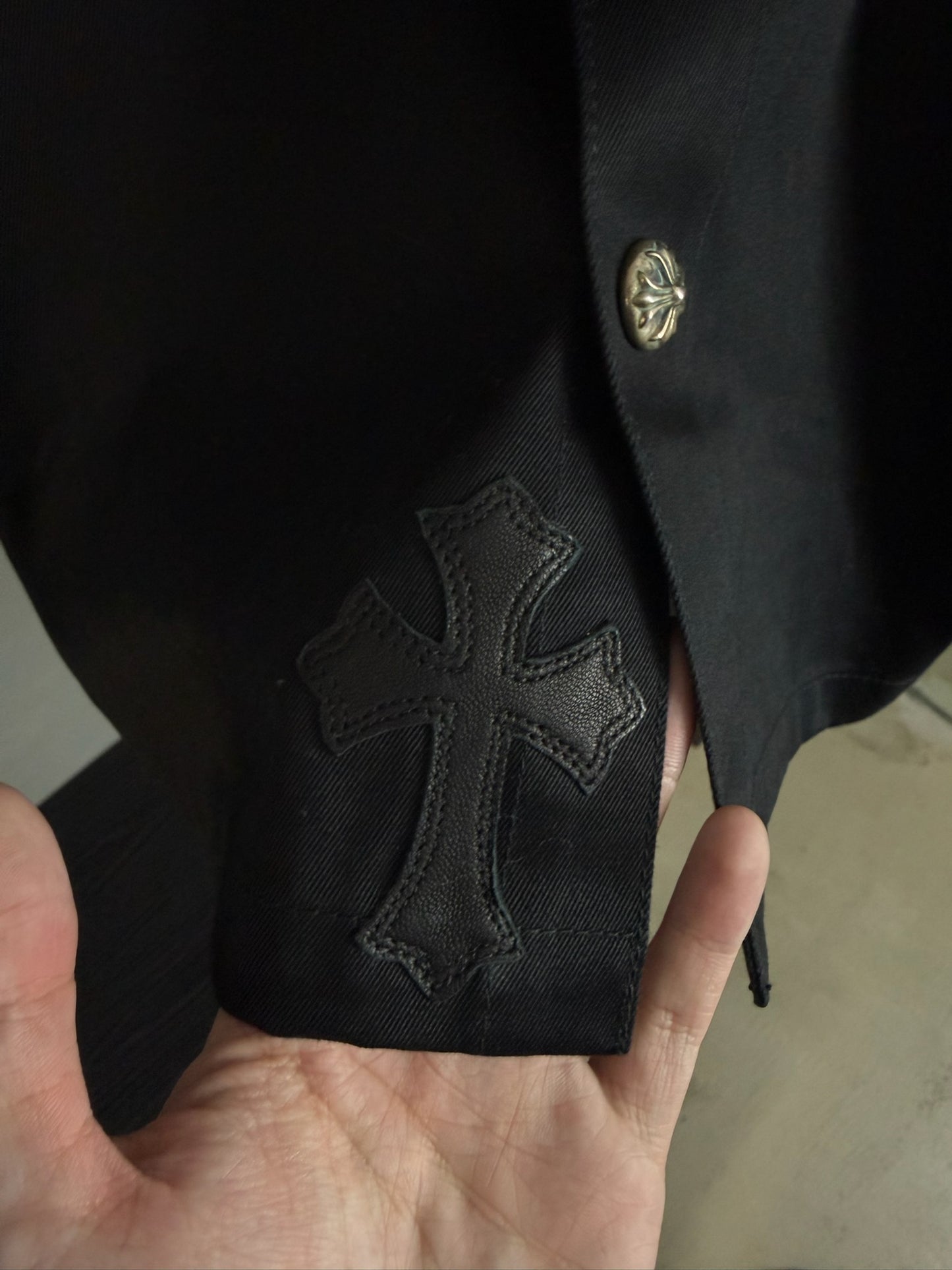 Chrome Hearts Cross Patch Work Dog Jacket
