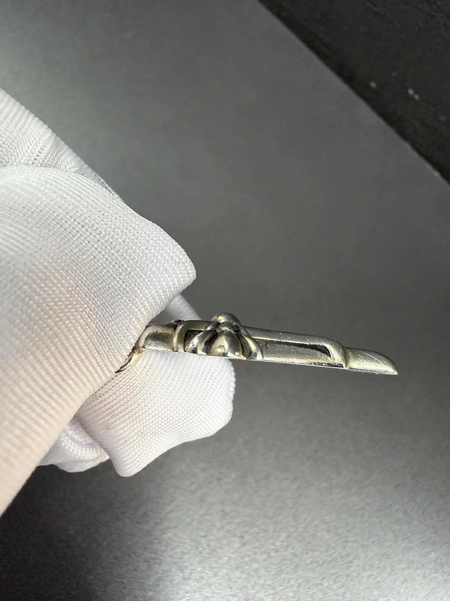 Chrome Hearts Double Cross Pendant with diamonds