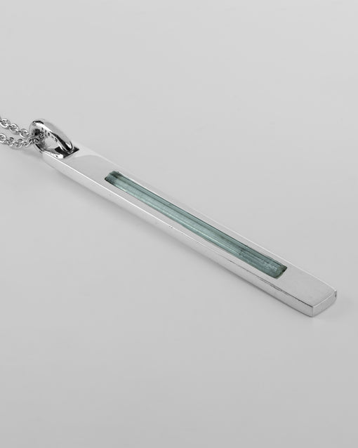 Parts of Four Plate Necklace (50cm, Adaptation,Aquamarine, PA+AQU)