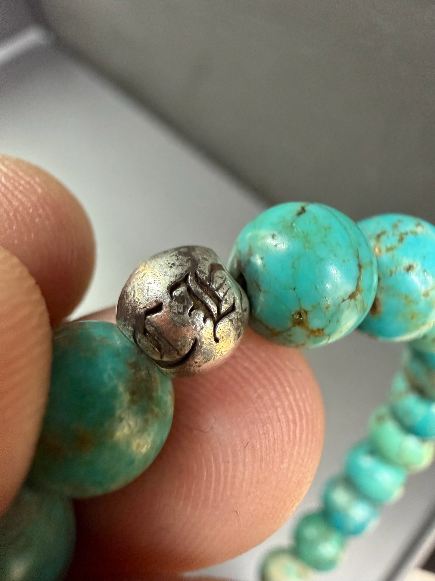 Chrome Hearts Turquoise Bead Bracelet