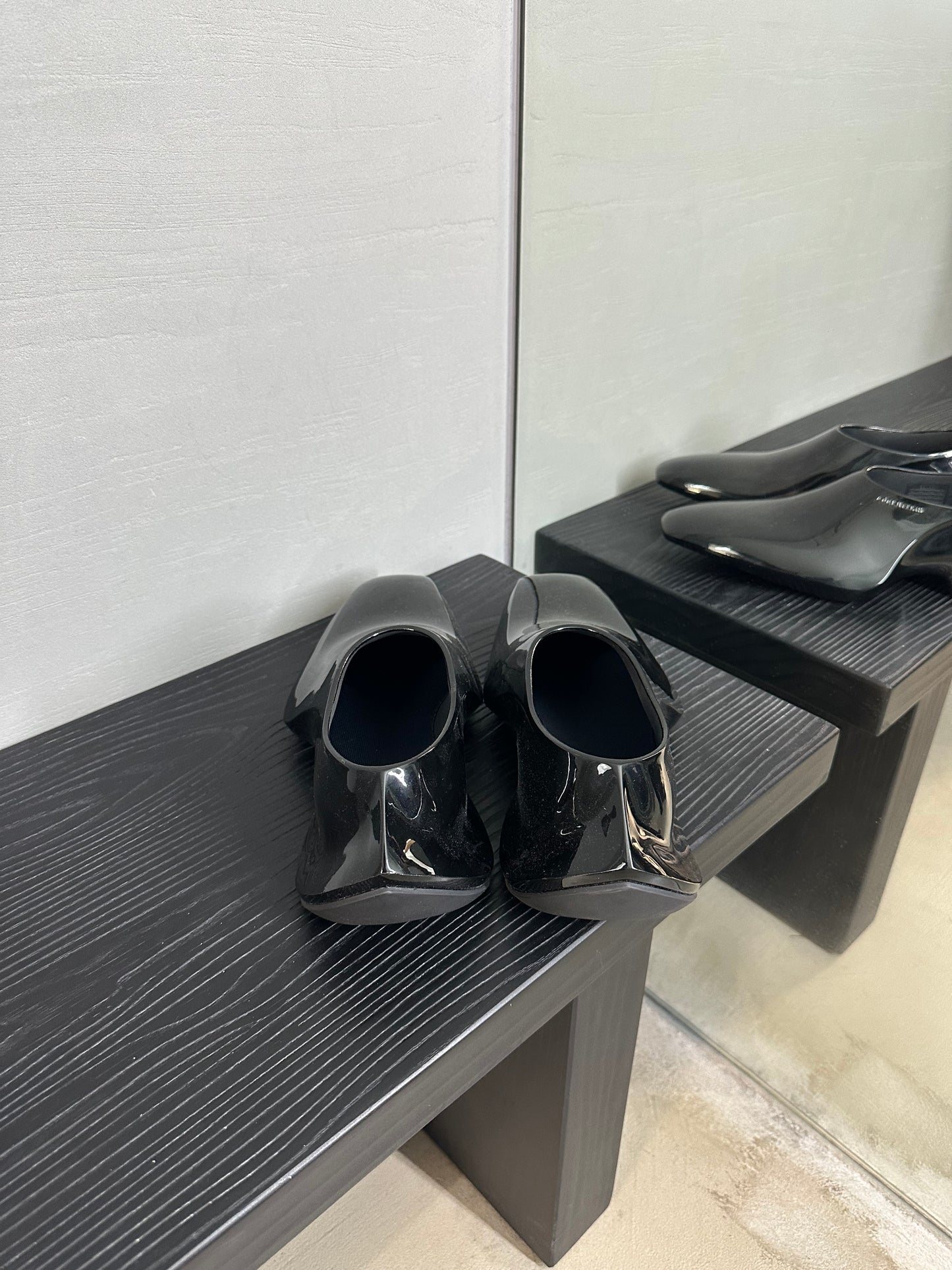 Balenciaga Black Shiny Space Shoes
