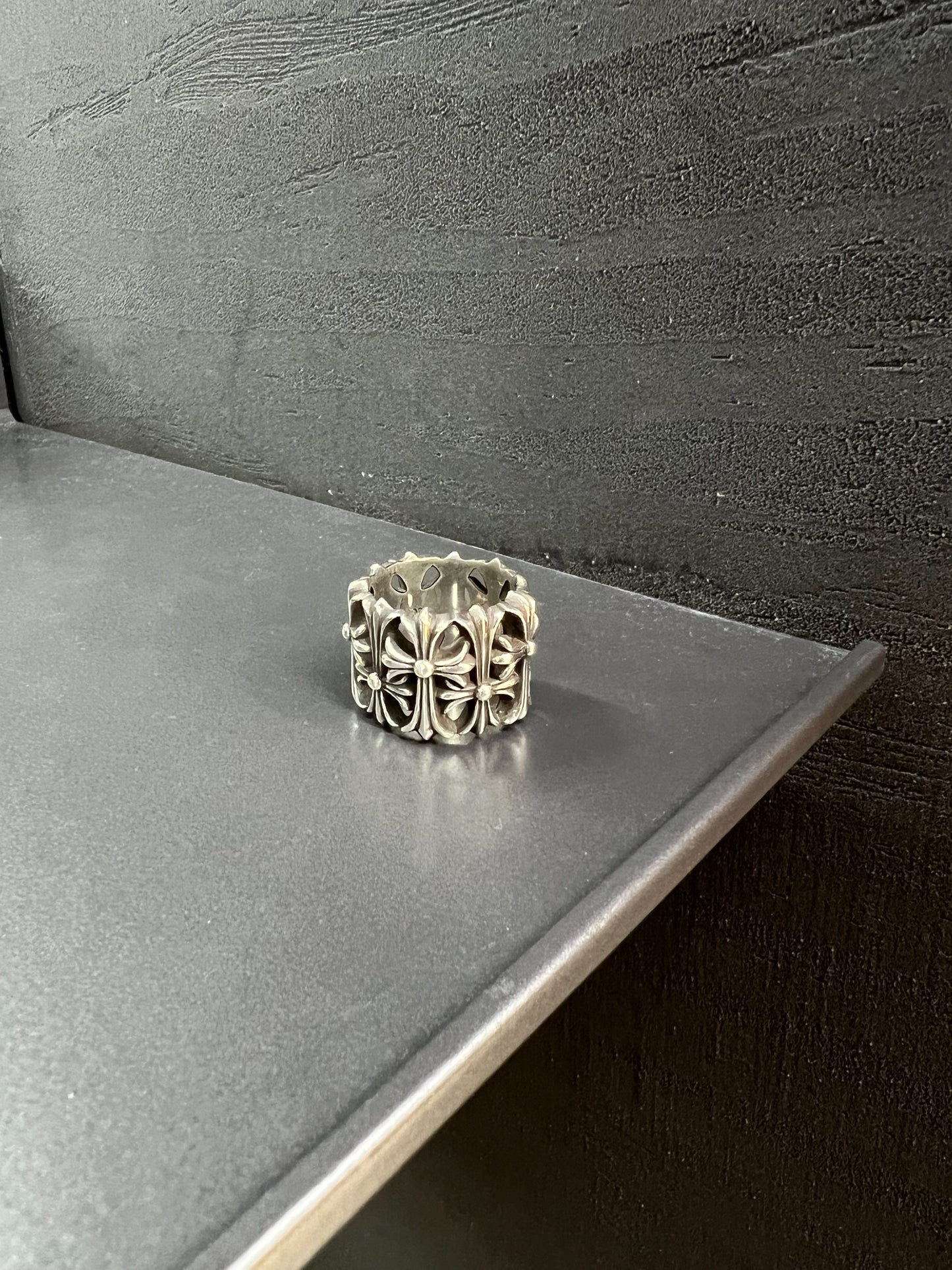 Chrome Hearts cemetery cross ring
