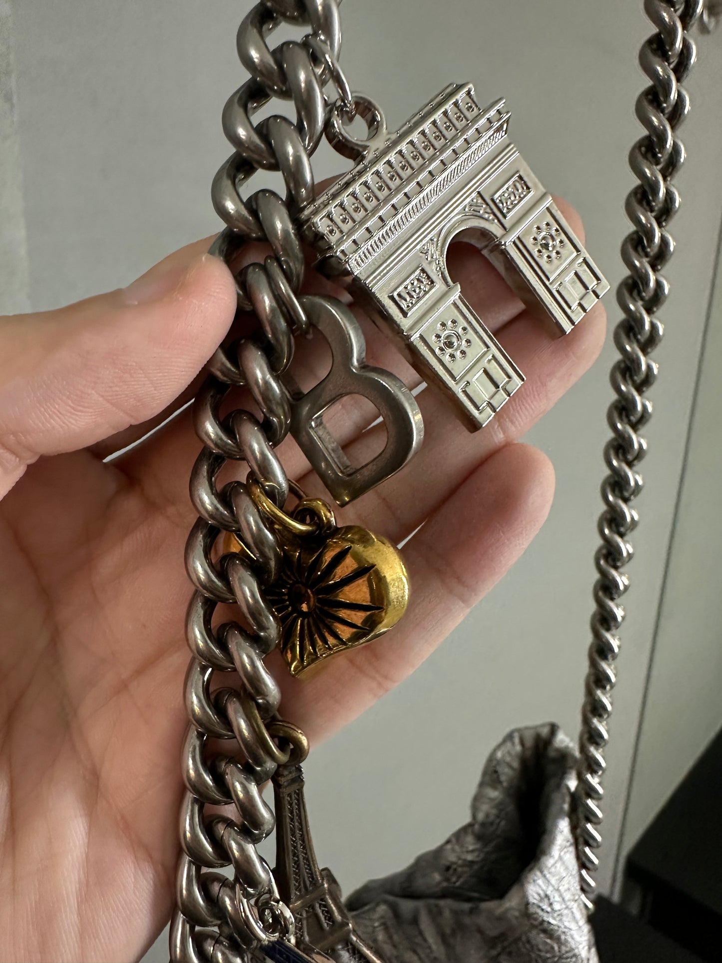 Balenciaga Crush leather crossbody bag