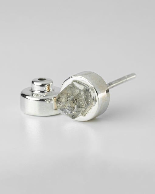 Parts of Four Stud Earring (7mm, Herkimer Spike,PA+HER)