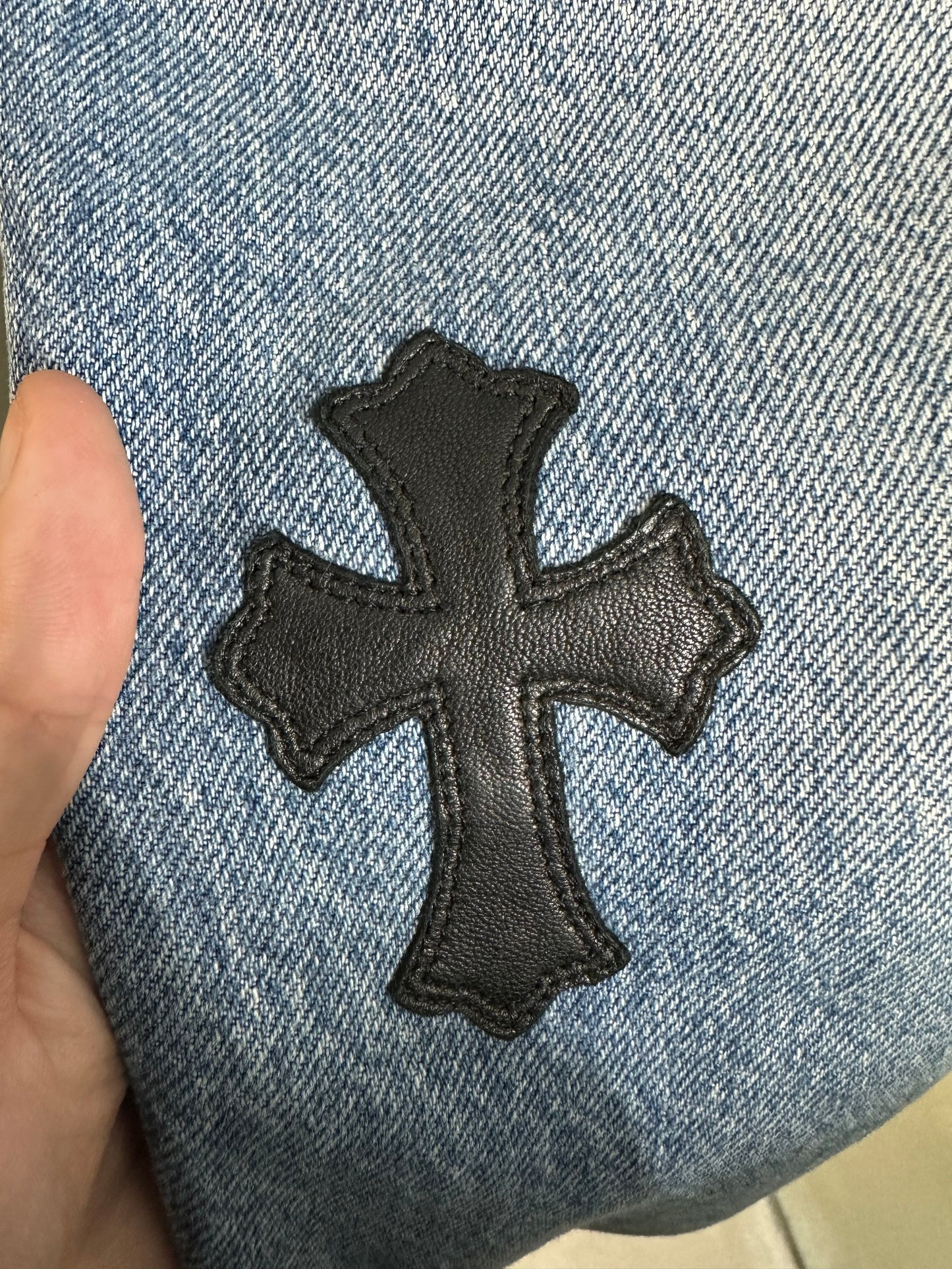 Chrome Hearts Levi’s 505 Cross Patch Jeans