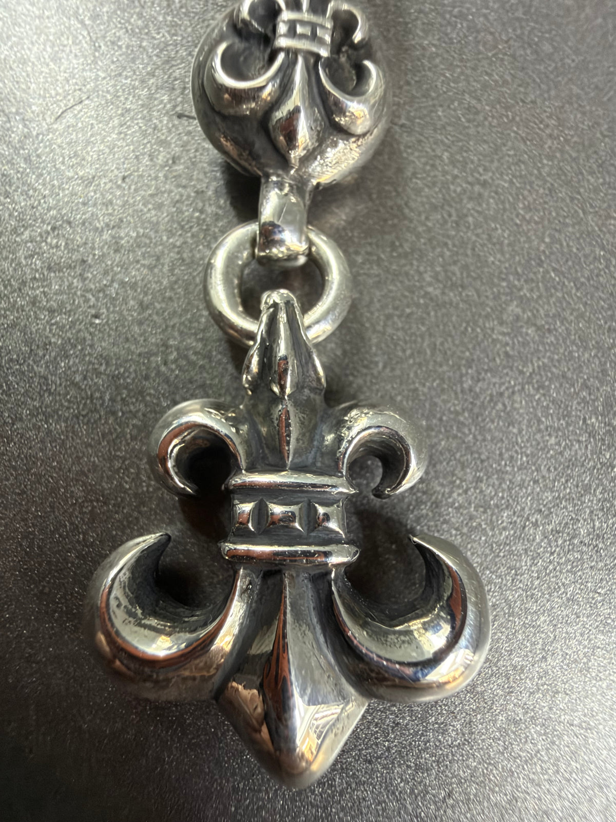 Chrome Hearts Fleur & Ball Necklace