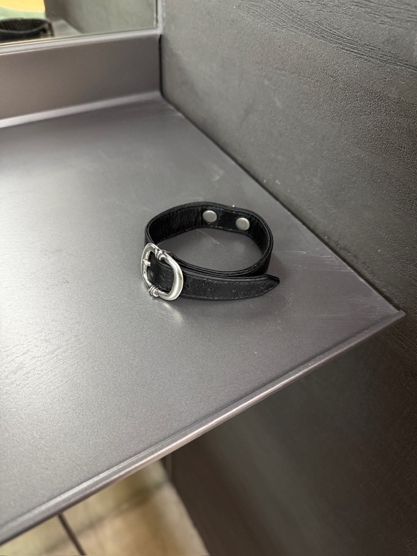 Chrome Hearts Cross Leather Bracelet