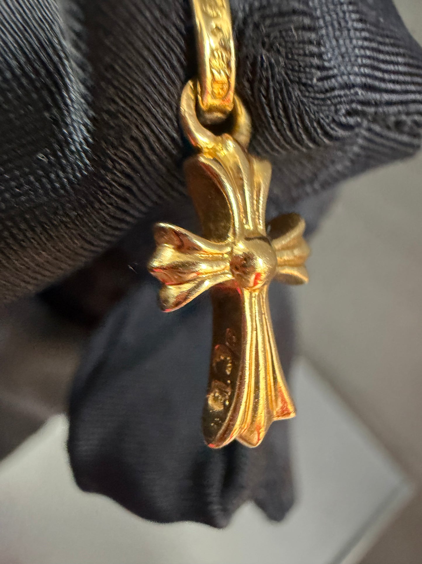 Chrome Hearts 22K Babyfat BBF Pendant with Diamonds