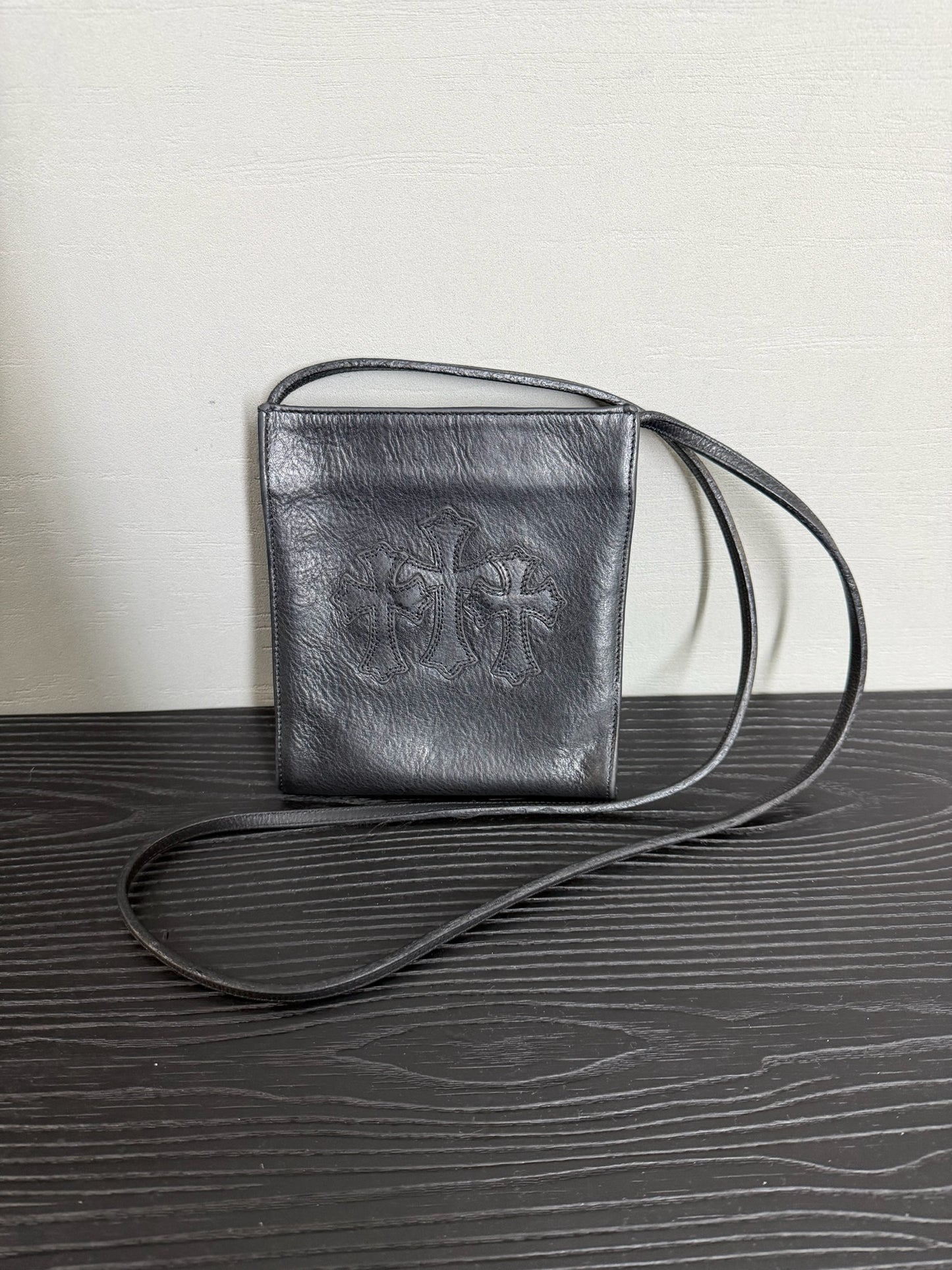 Chrome Hearts Square Pocket Triple Cemetery Cross Patch Bag