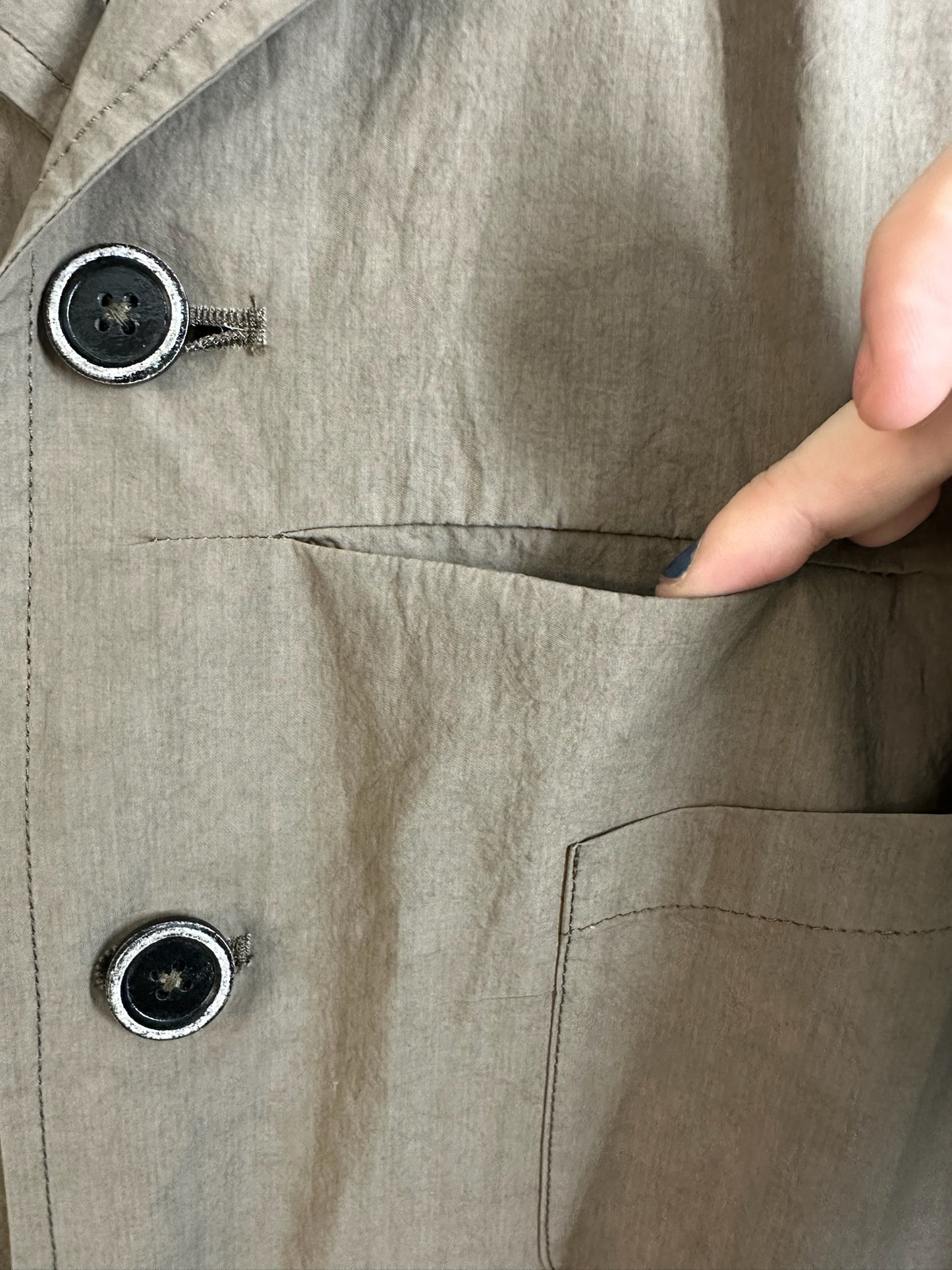 Peng Tai Khaki Long Coat