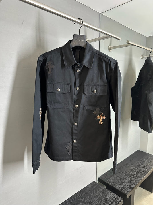 Chrome Hearts patch work dog jacket