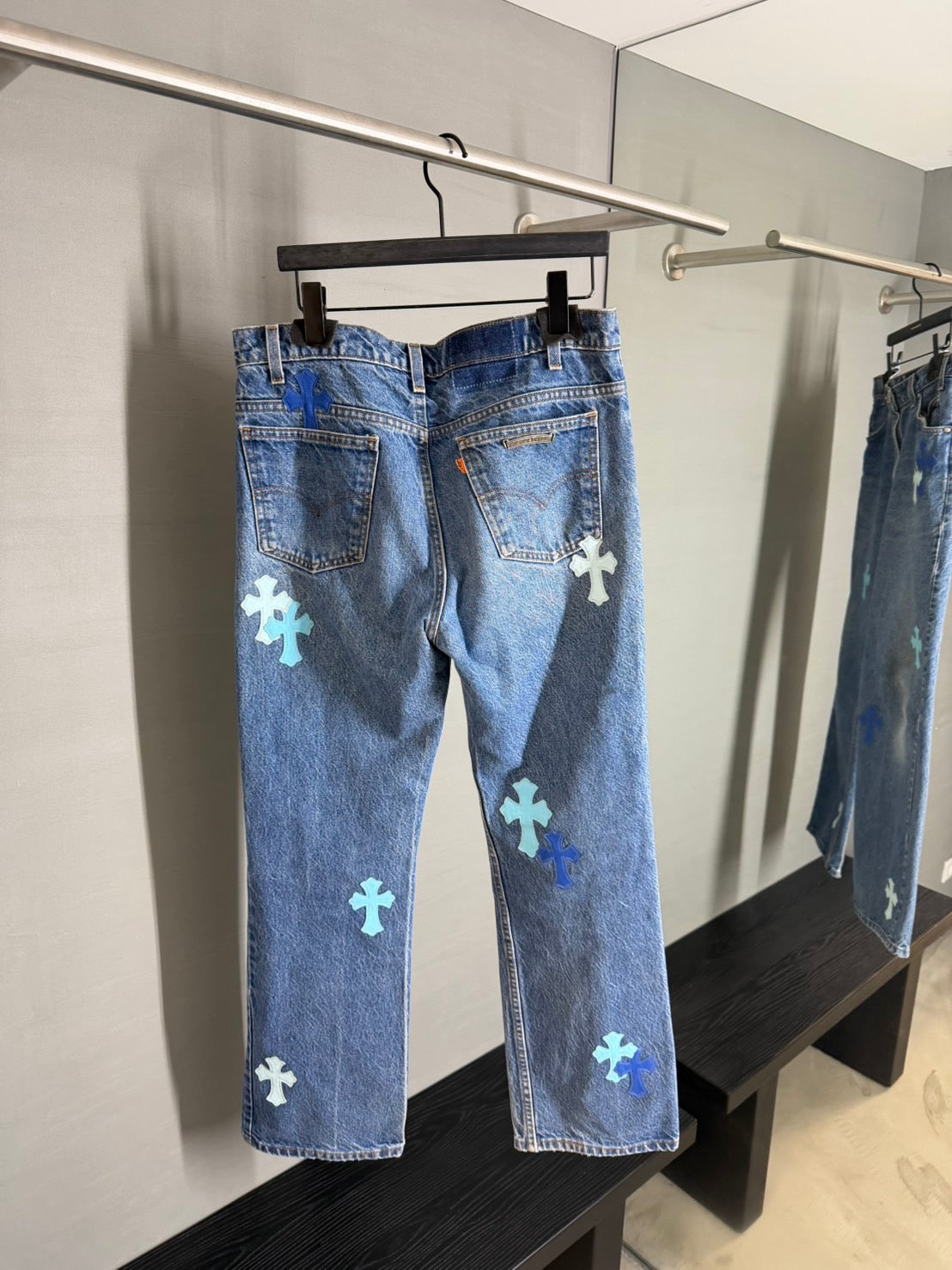 Chrome Hearts Miami Exclusive Cross Patch 517 Jeans