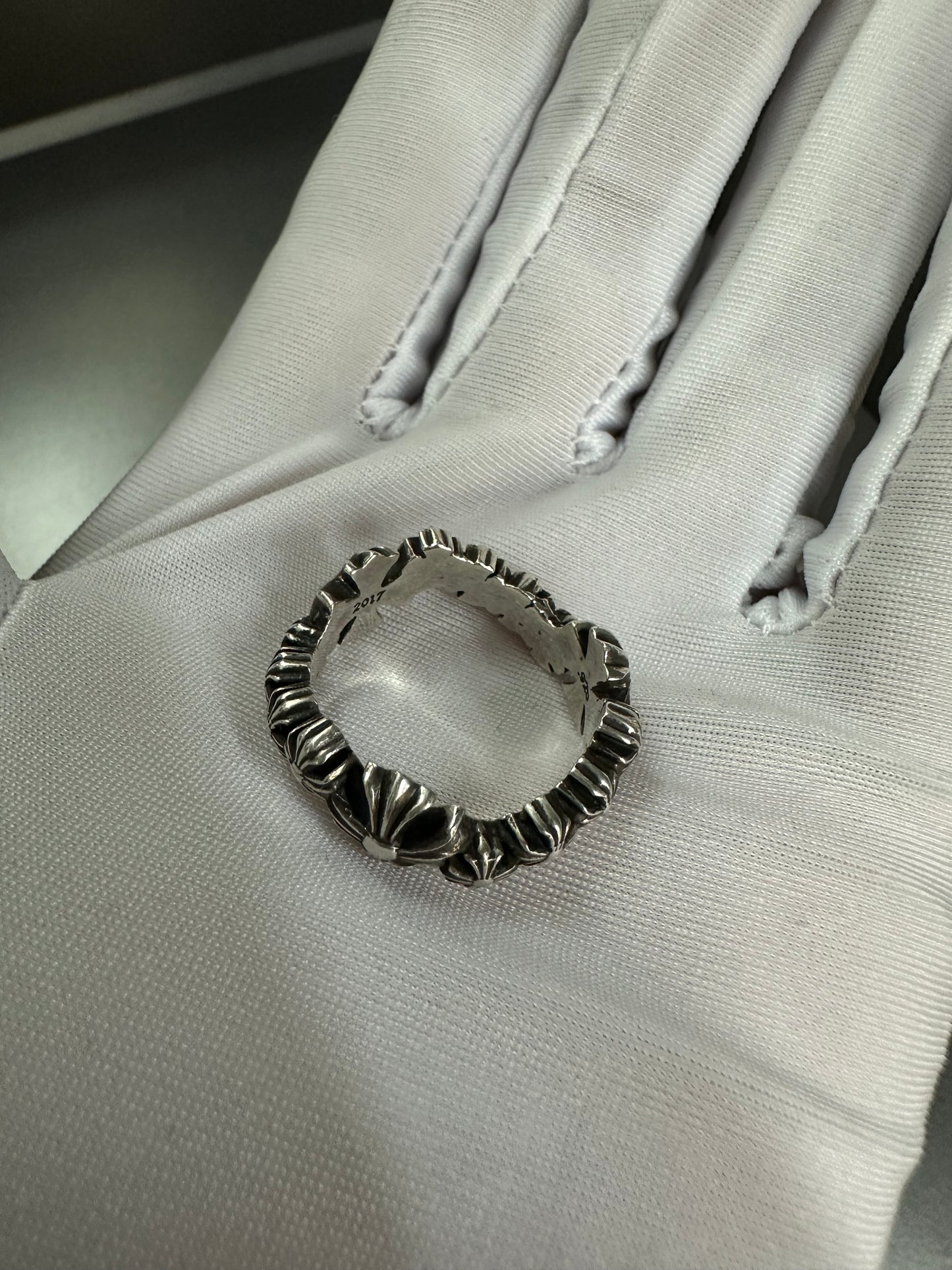 Chrome Hearts Twisted Wave Cross Ring