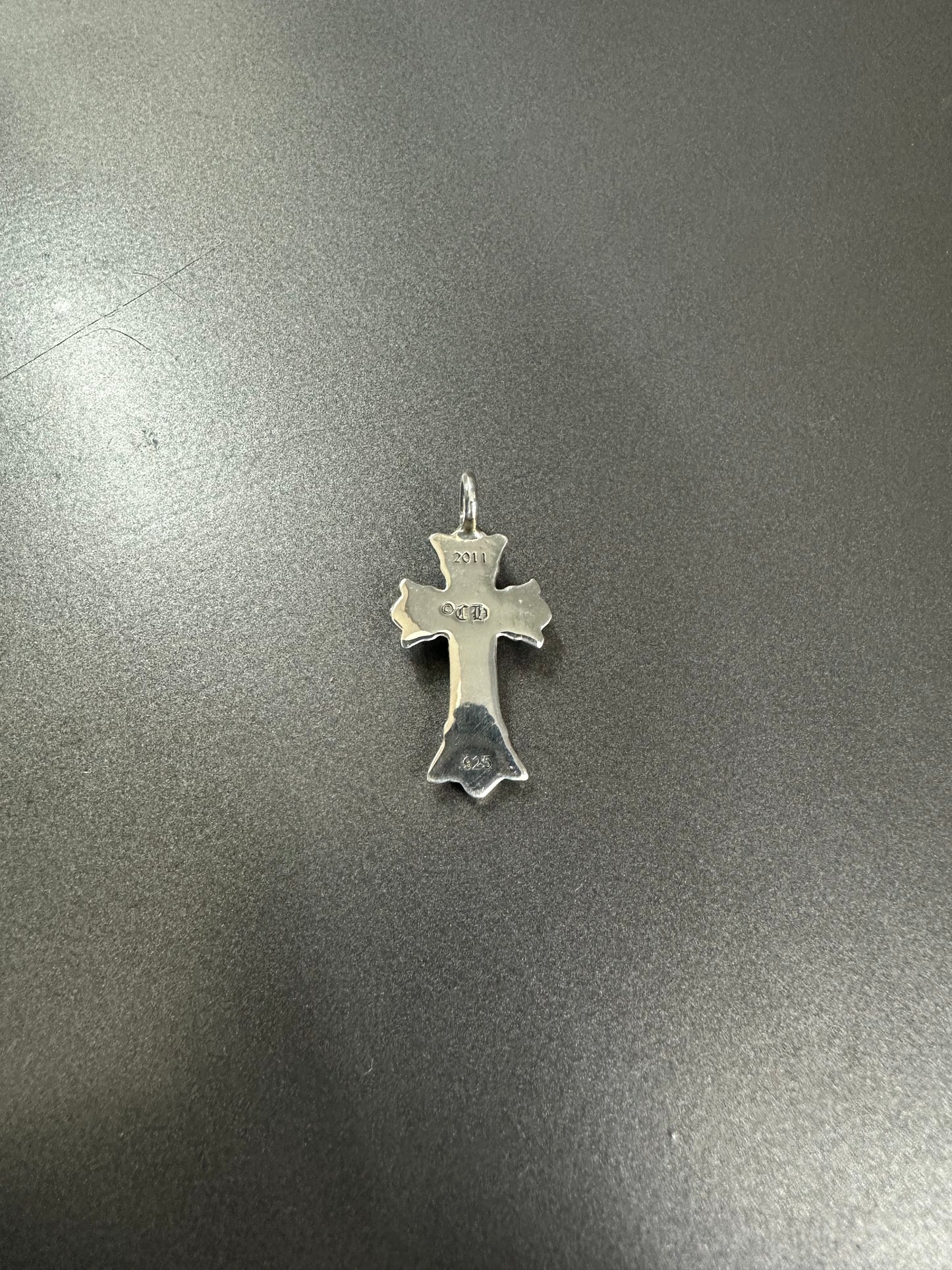 Chrome Hearts Double Cross Pendant with Diamonds