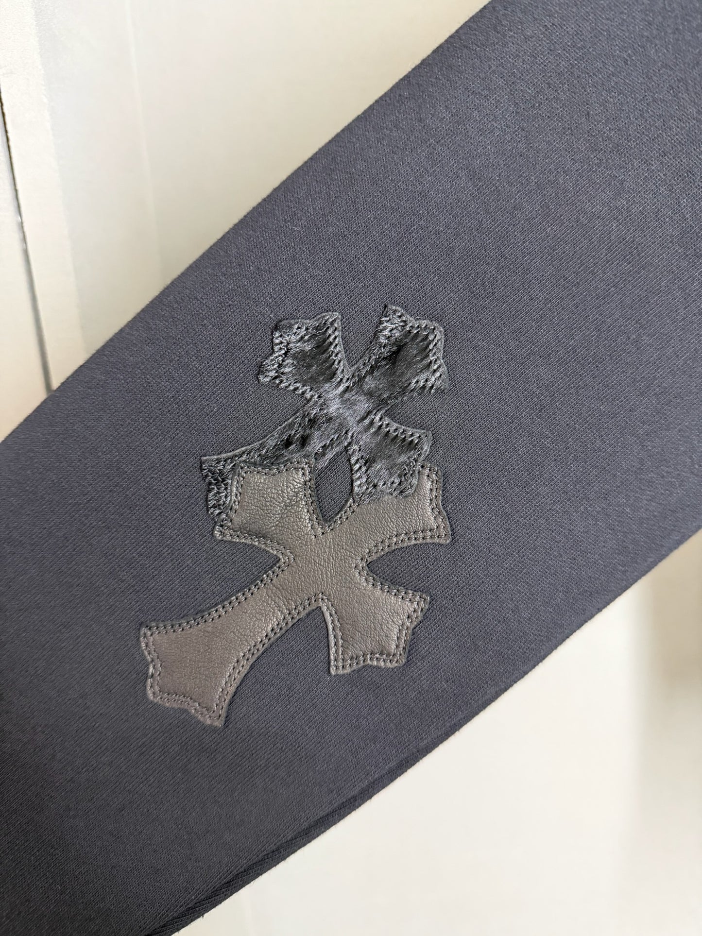 Chrome Hearts Black Cross Patches Sweatshirt