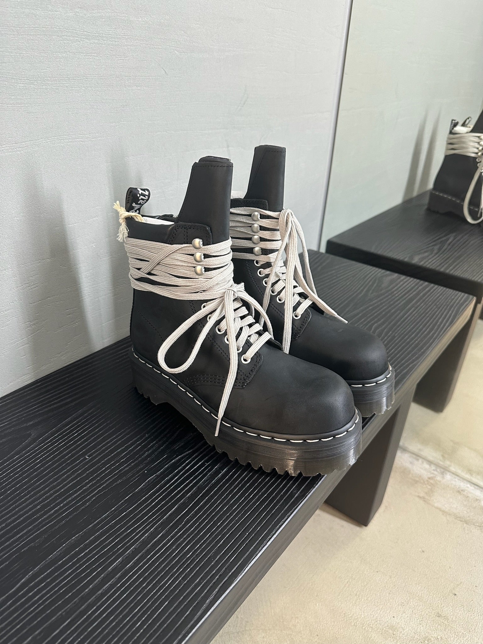 Rick Owens Dr.Martens Quad Sole Steel Toe Boot – Style Fusion Studio