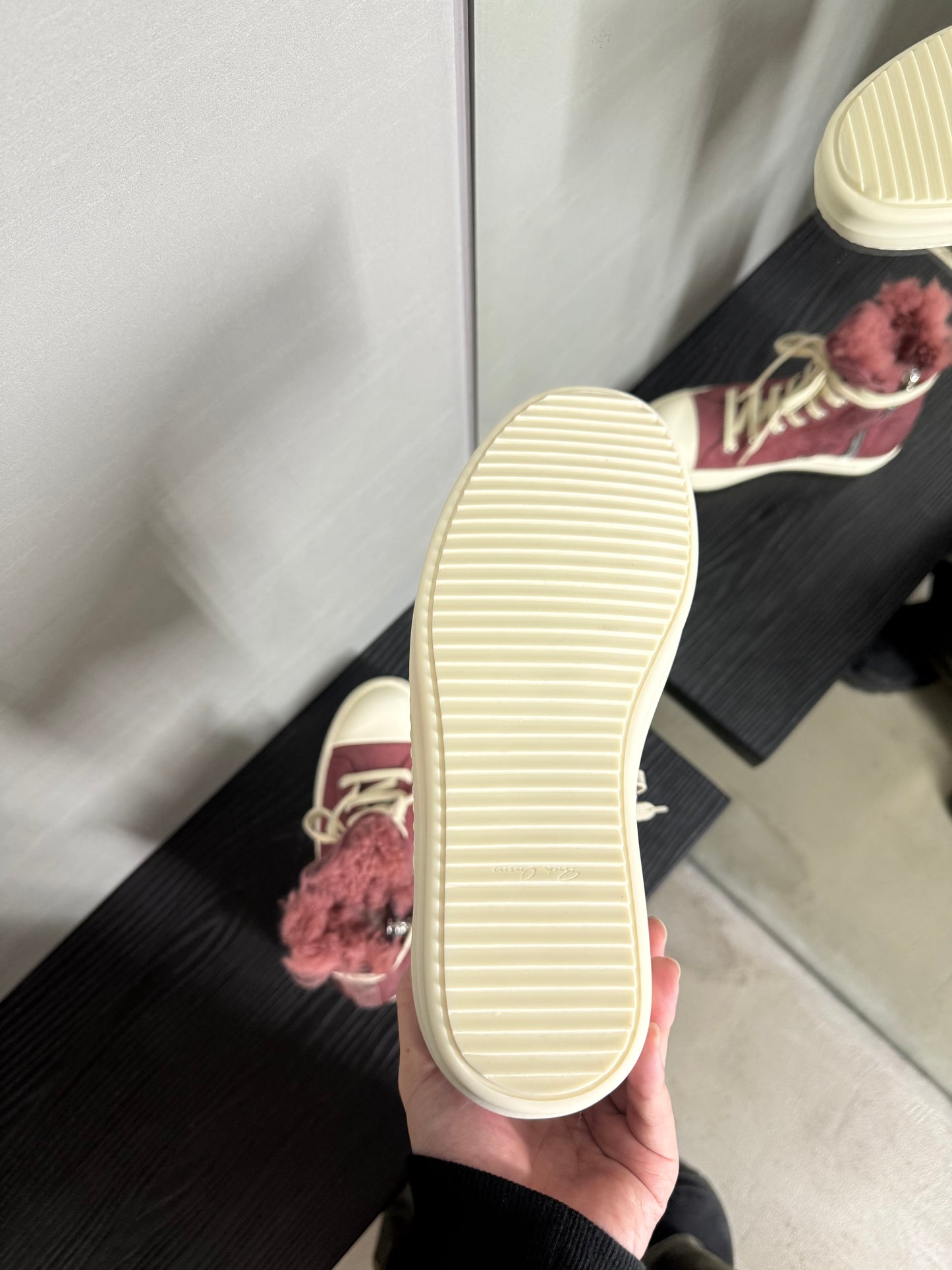 Rick Owens minimal Ramones High-top sneakers