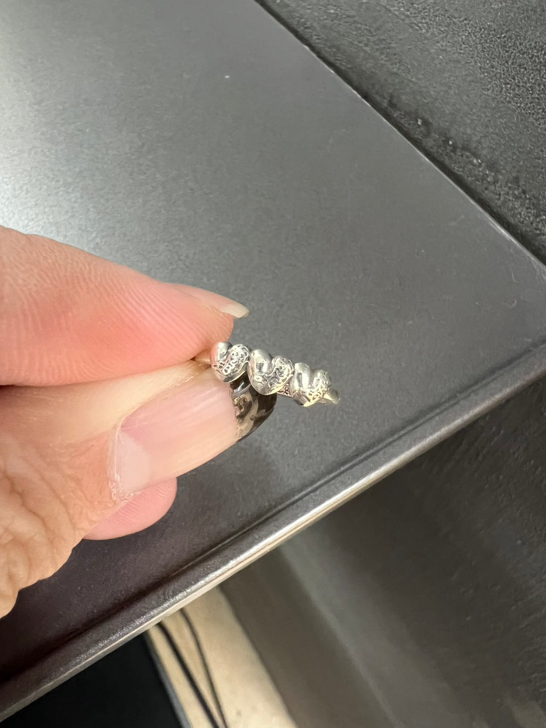 Chrome Hearts Bubblegum Triple Hearts Ring