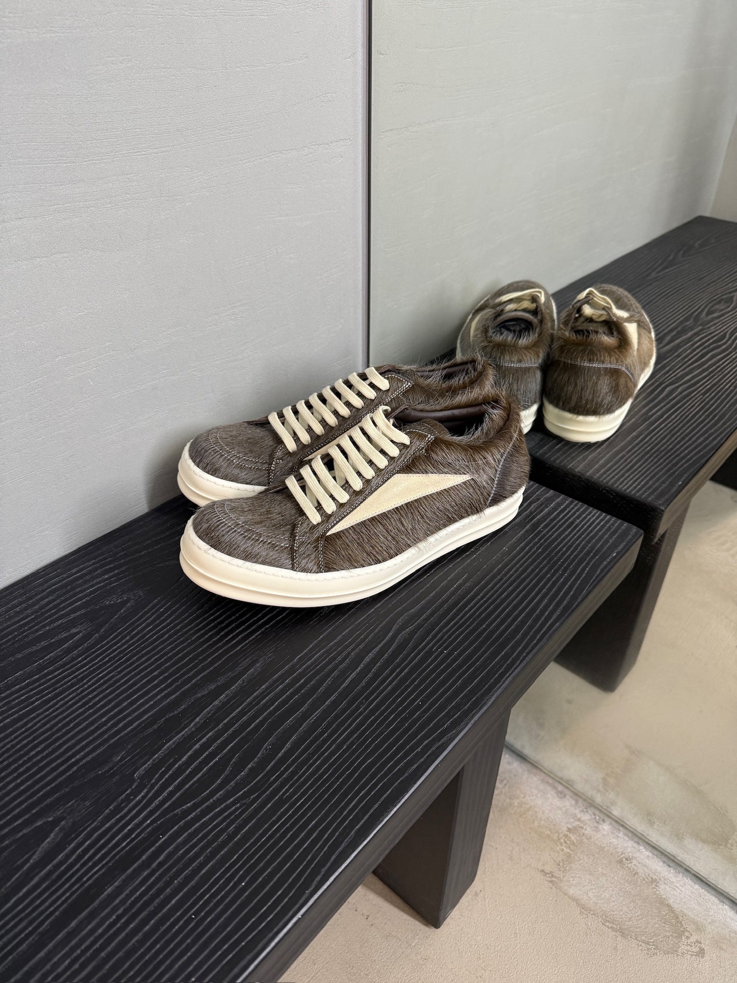 Rick Owens Pony Hair Vintage Sneaks