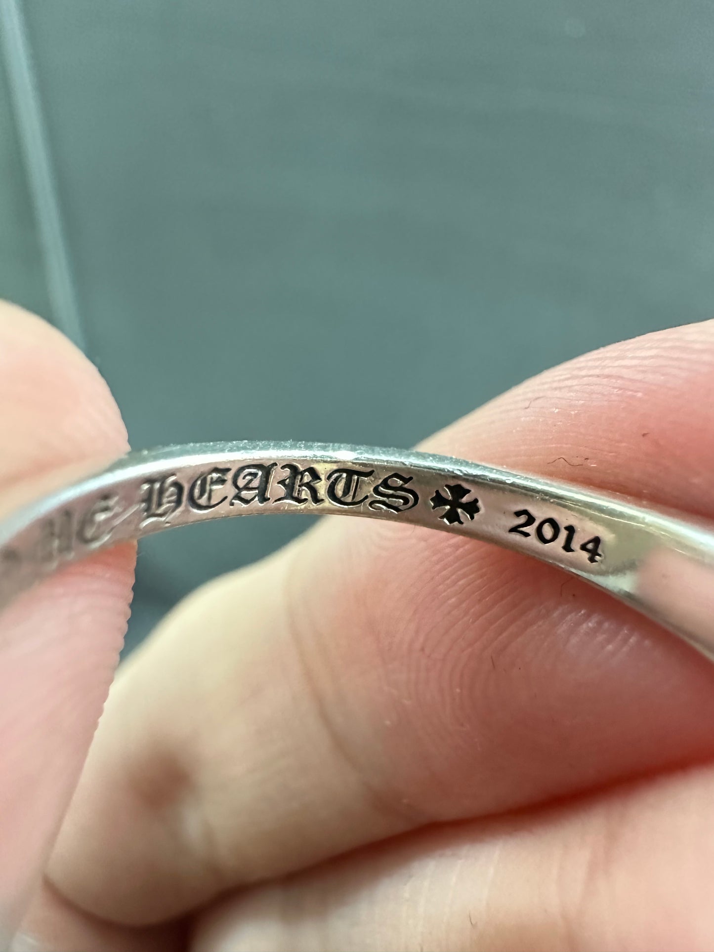 Chrome Hearts Baby Classic Floral Cross Ring with Diamonds