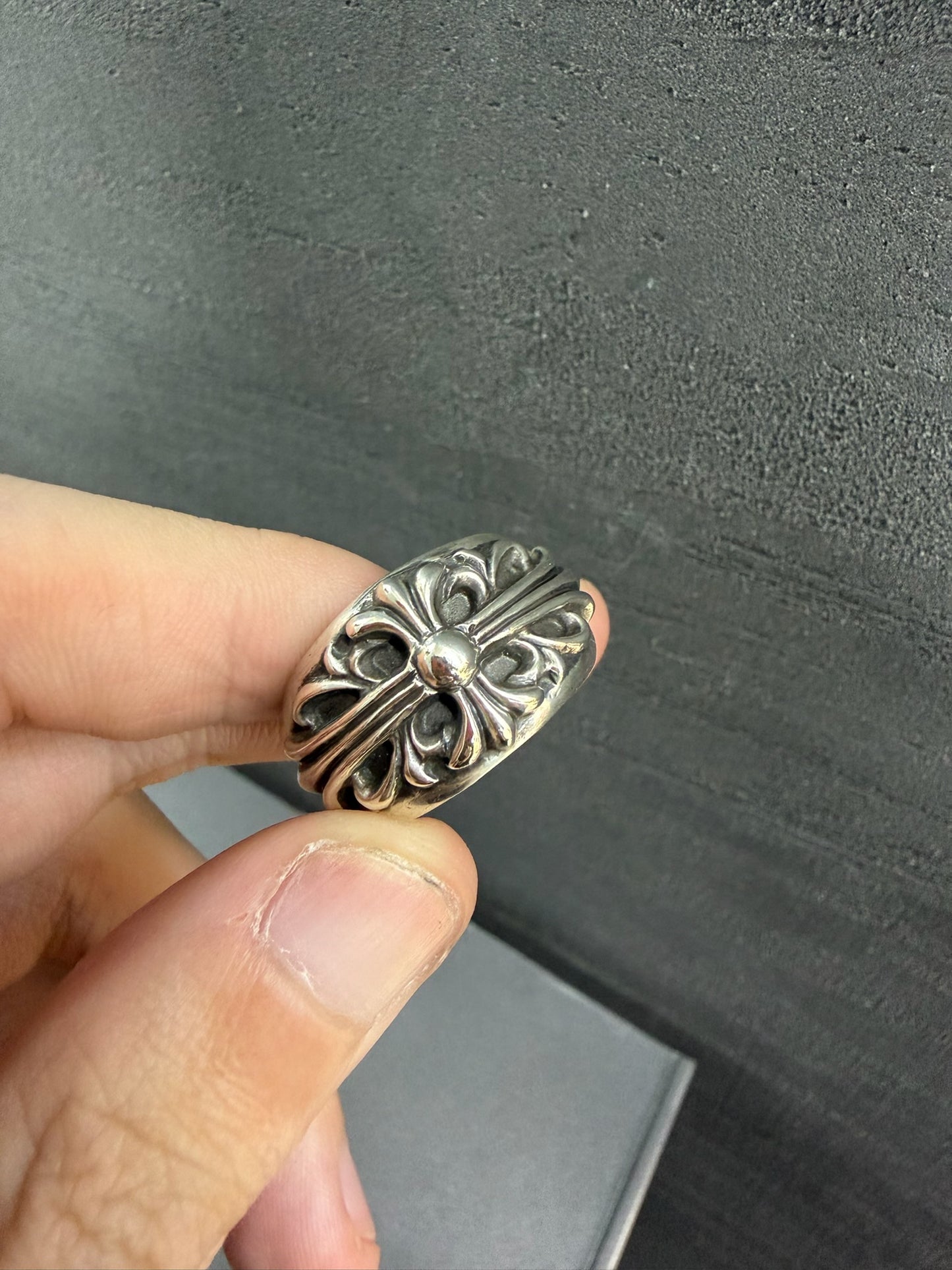 Chrome Hearts Floral Cross Ring