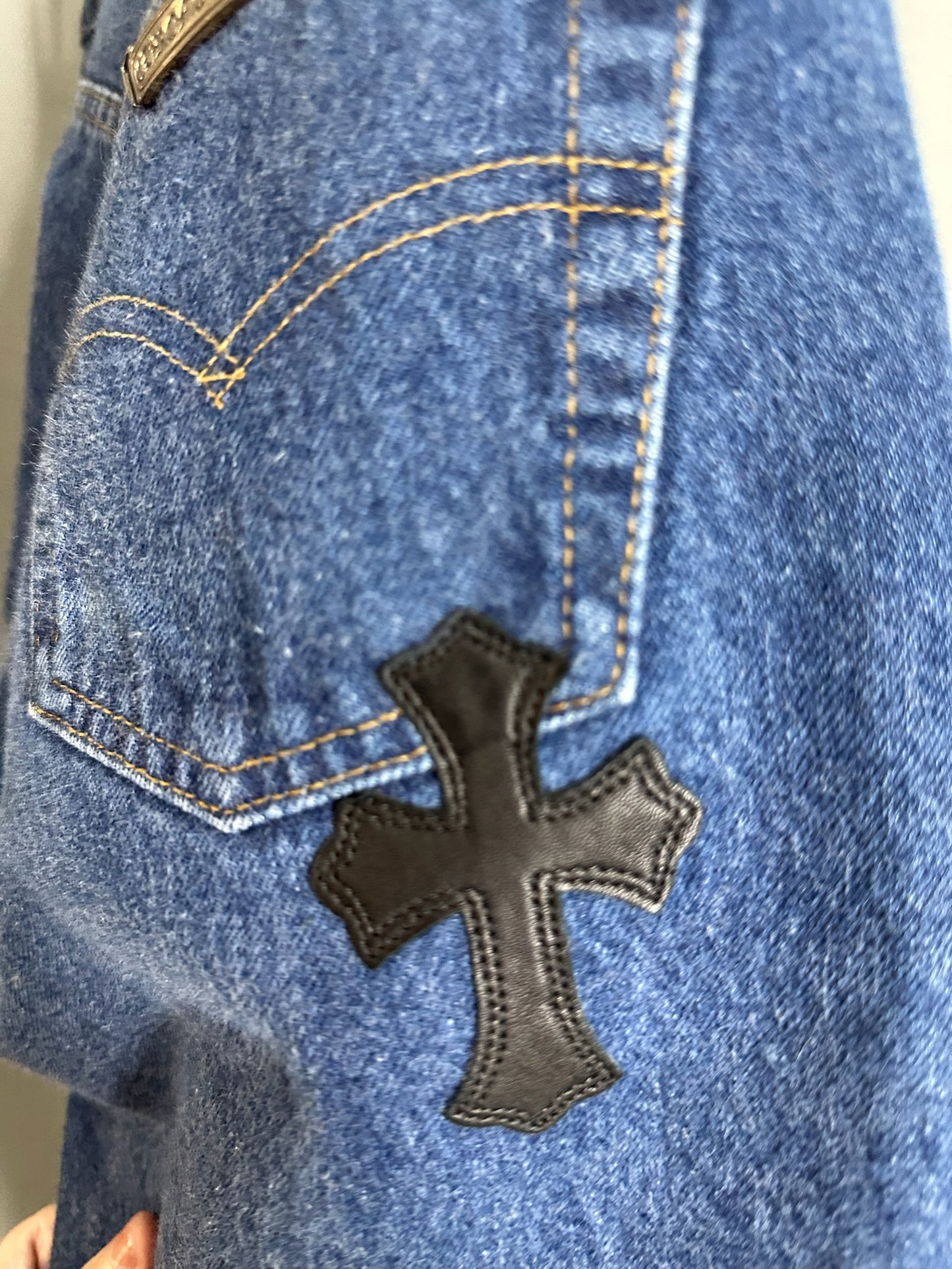 Chrome Hearts x Levi’s Cross Patch Jeans