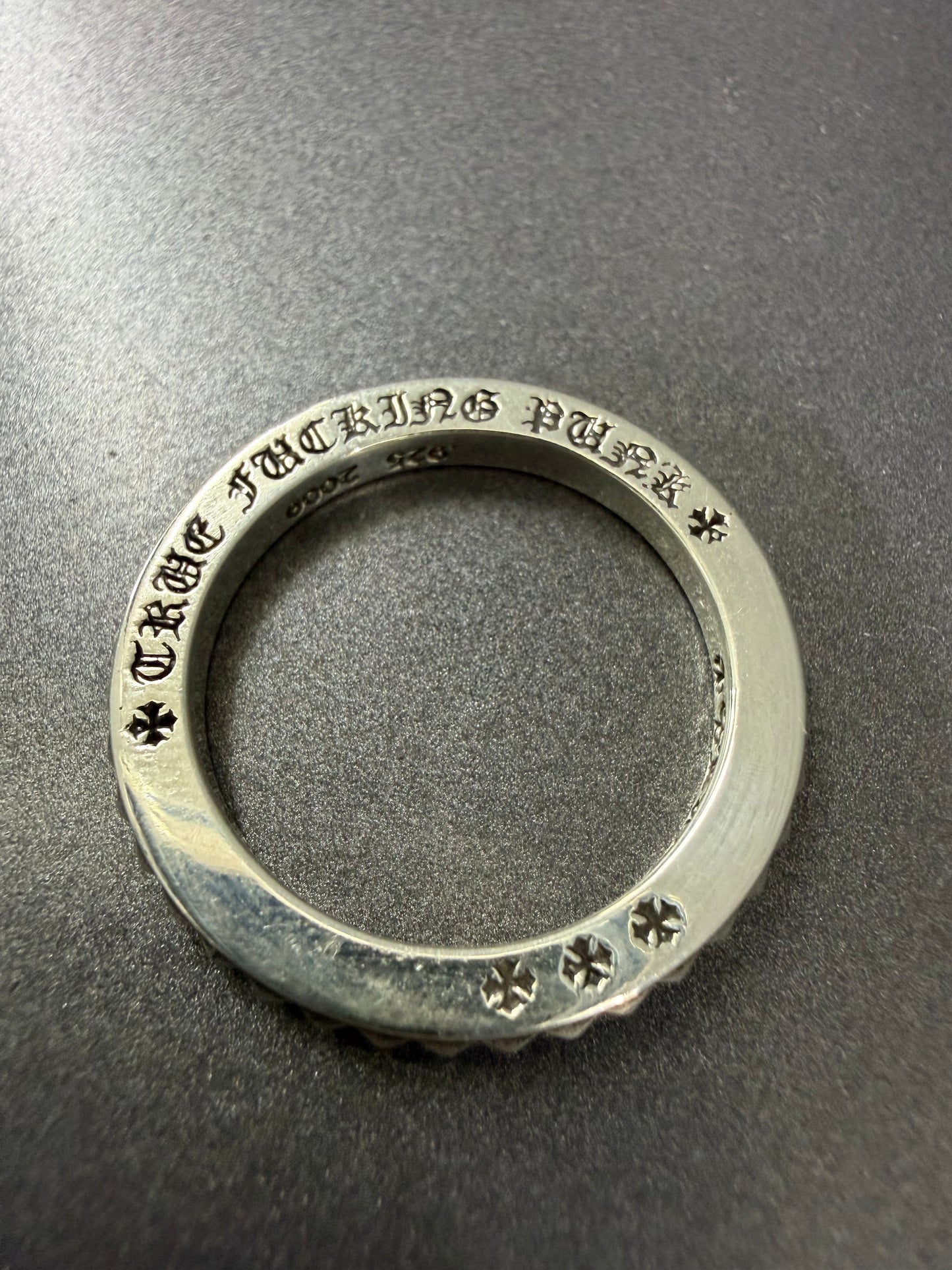 Chrome Hearts 3mm TFB Big Punk Ring