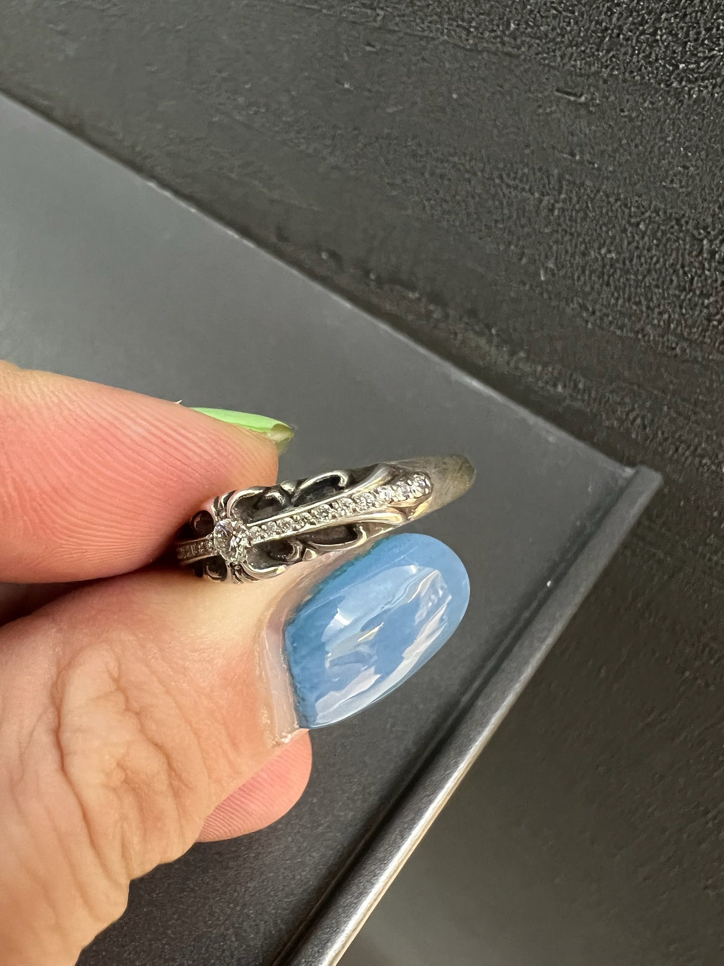Chrome Hearts Floral Ring with Diamond